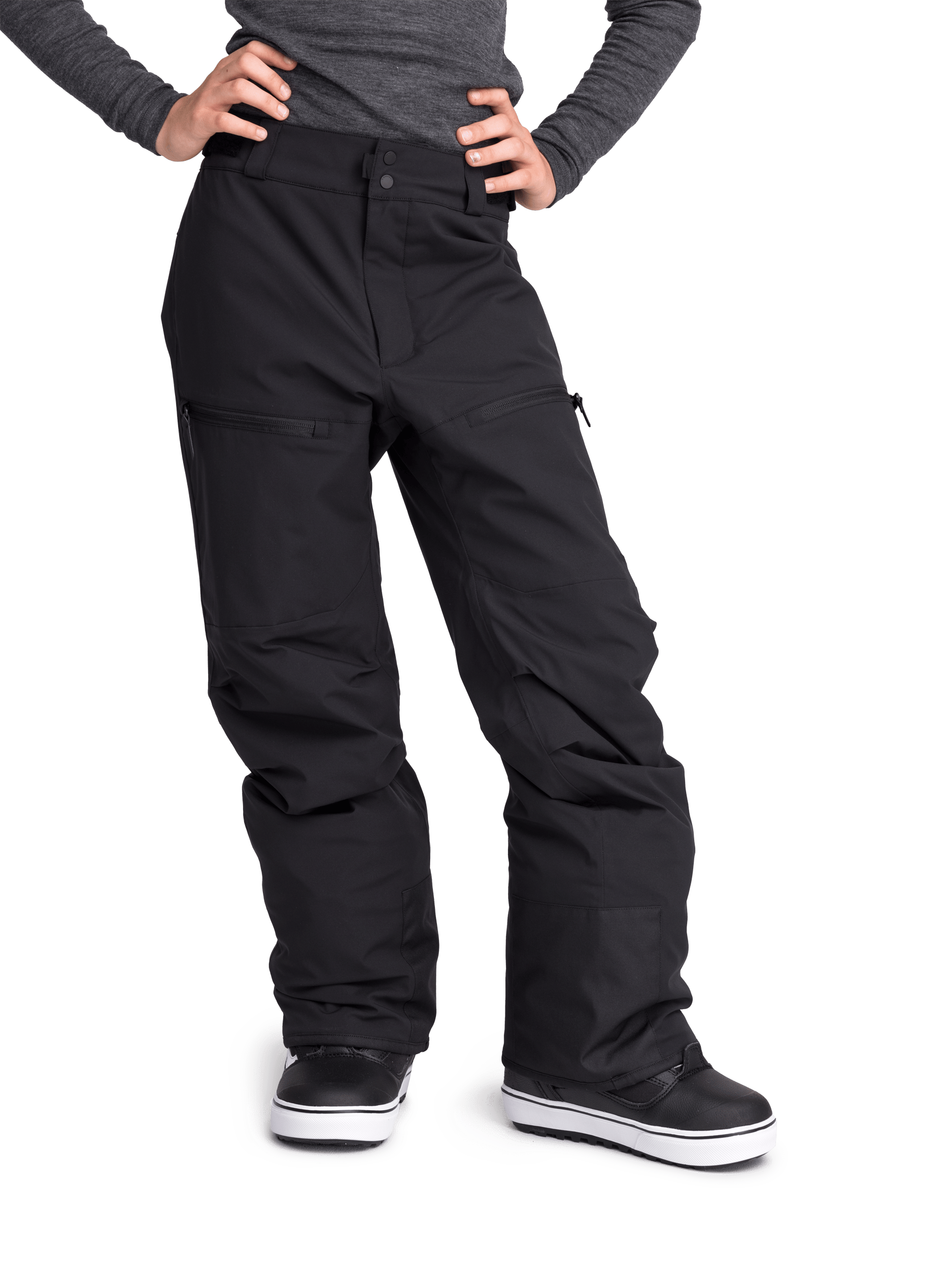 REGULAR SOFT PANT BLACK Everest Ski & Snowboard Pants
