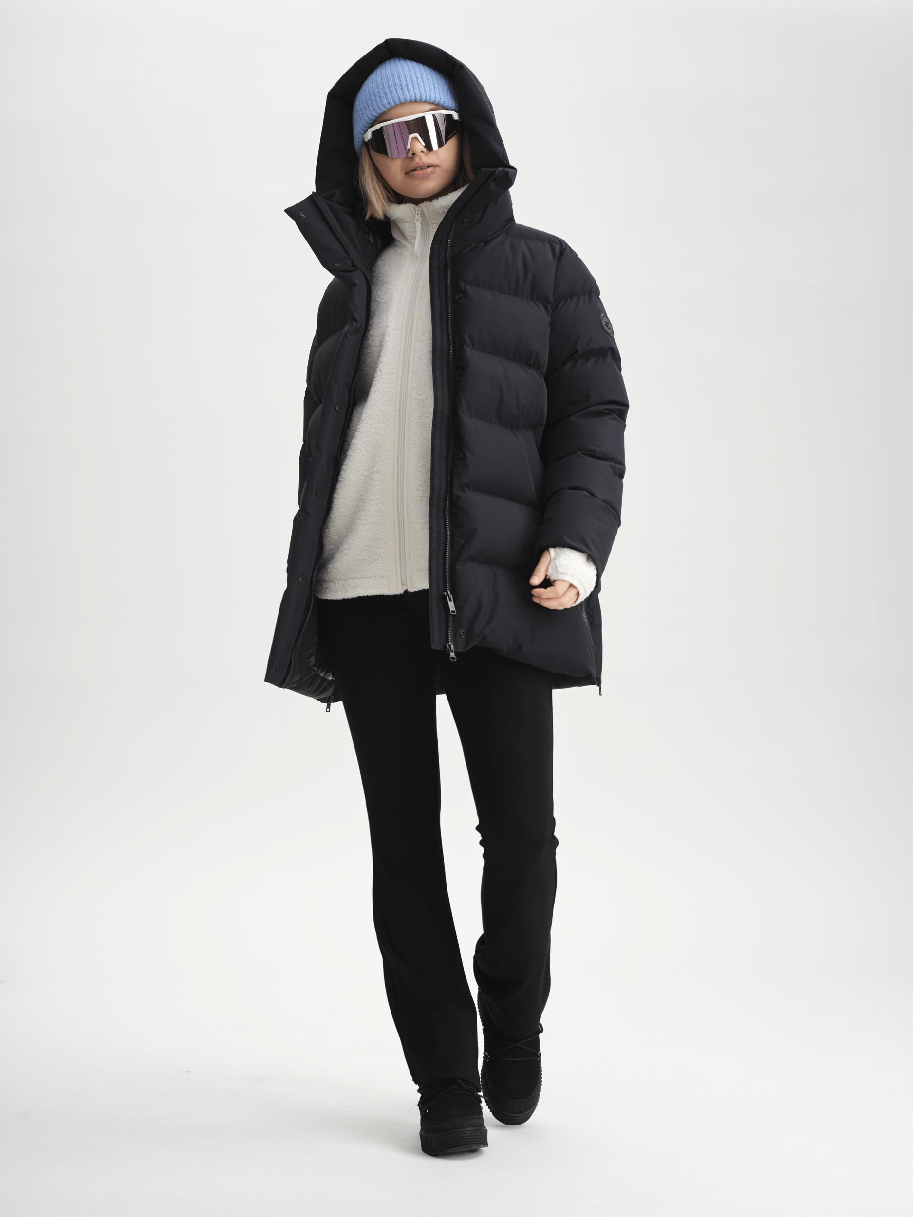 ROSELETTE KURTKA CZARNA Everest Kurtka ocieplana