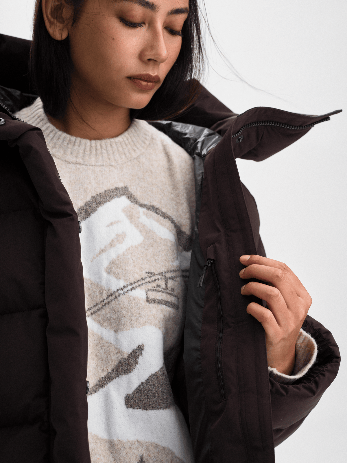 ROSELETTE JACKET DARK BROWN Everest Jacket