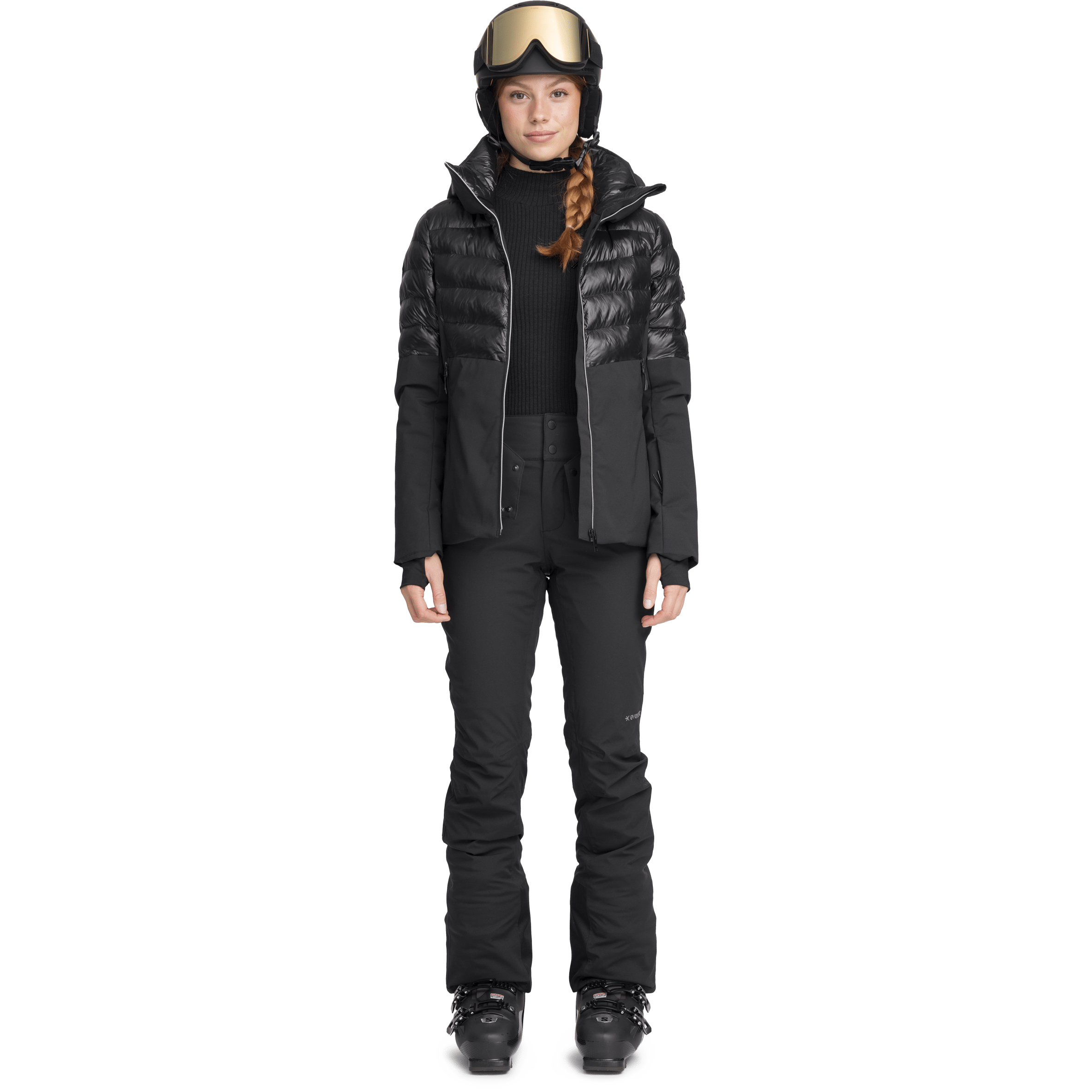 SOFTSHELL SPODNIE CZARNE DAMSKIE Everest Spodnie narciarskie i snowboardowe