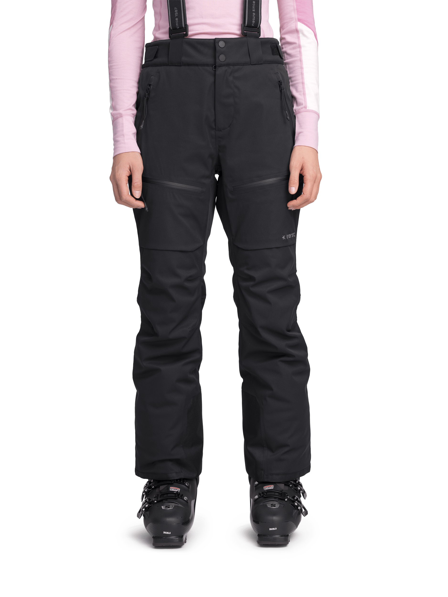 ALPINE SHORTS HOSE SCHWARZ Damen Everest Ski- & Snowboardhose