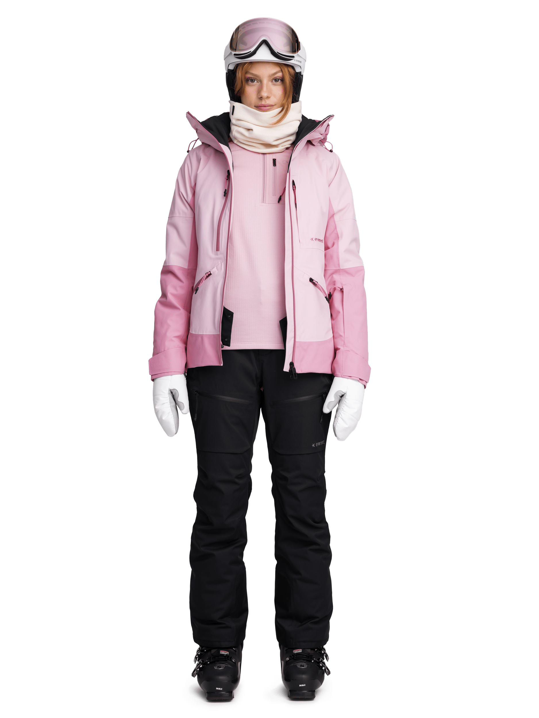 ALPINE SHORTS HOSE SCHWARZ Damen Everest Ski- & Snowboardhose