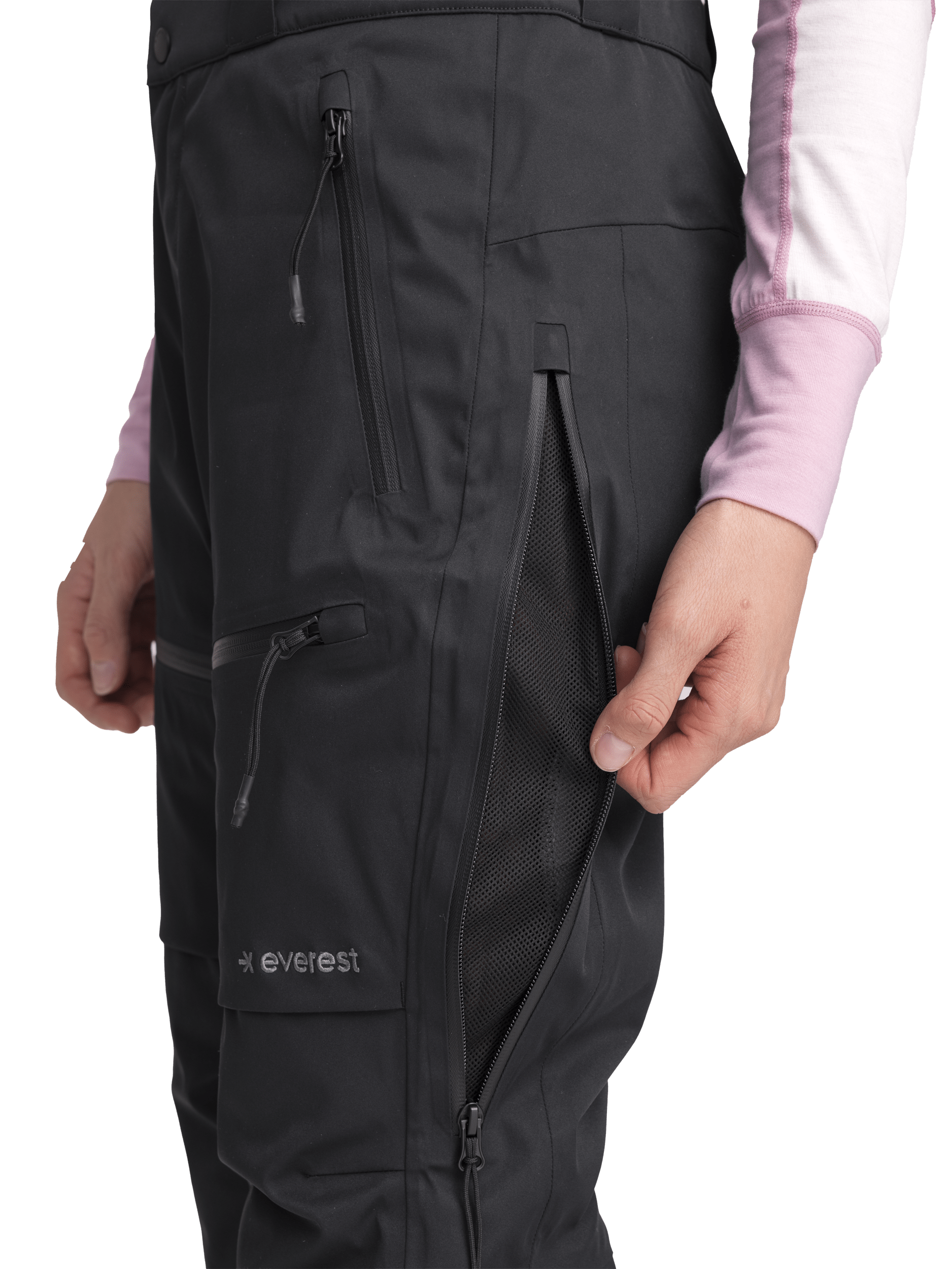 ALPINE PANT SHORT BLACK WOMEN Everest Ski & Snowboard Pants