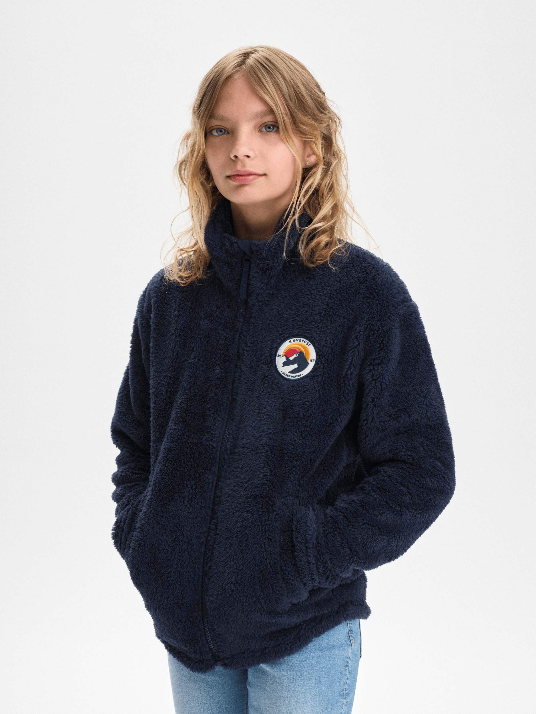 COZY PILE NAVY JUNIOR Everest Second Layer