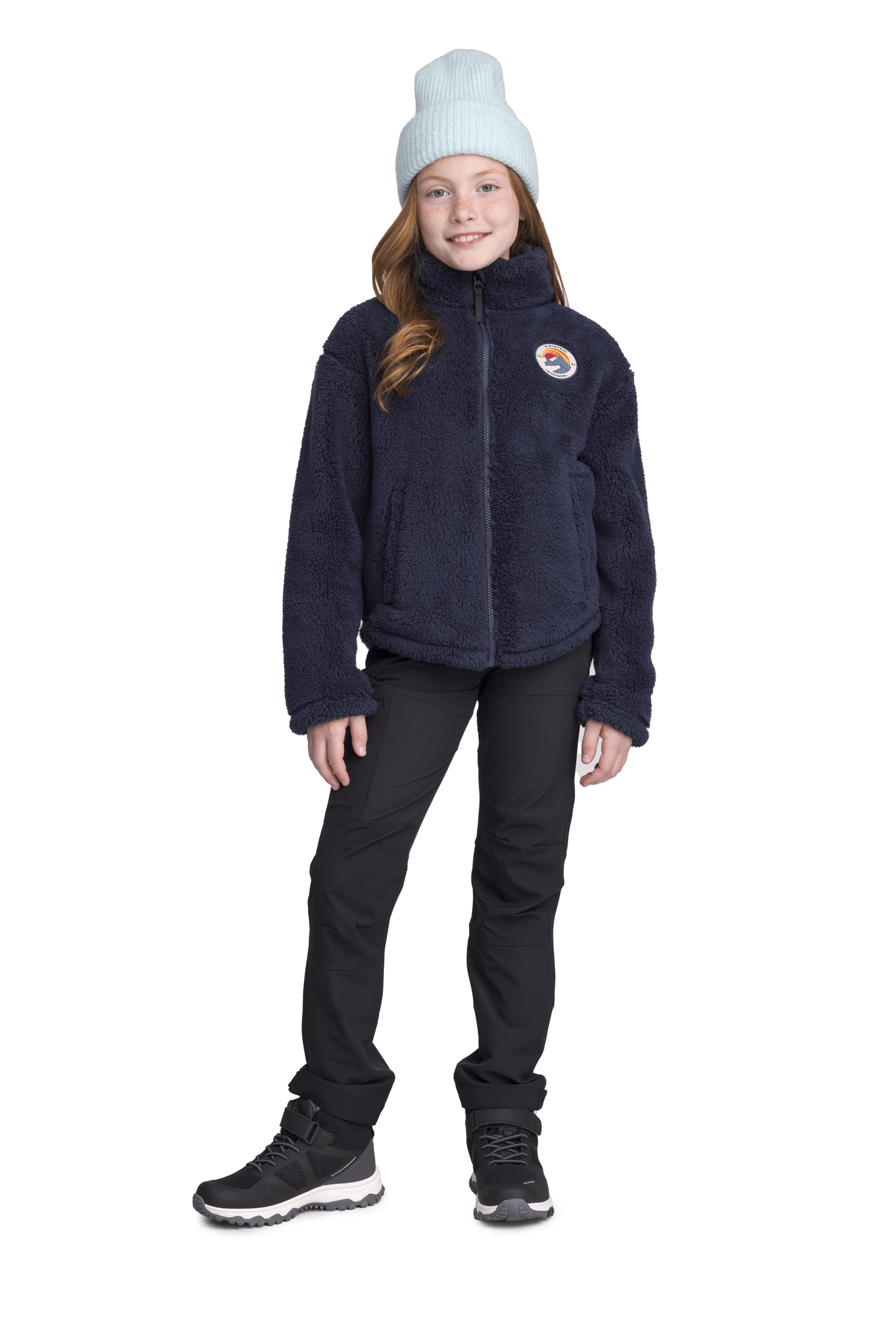 MIĘKKI POLAR GRANATOWY JUNIOR Everest Druga Warstwa