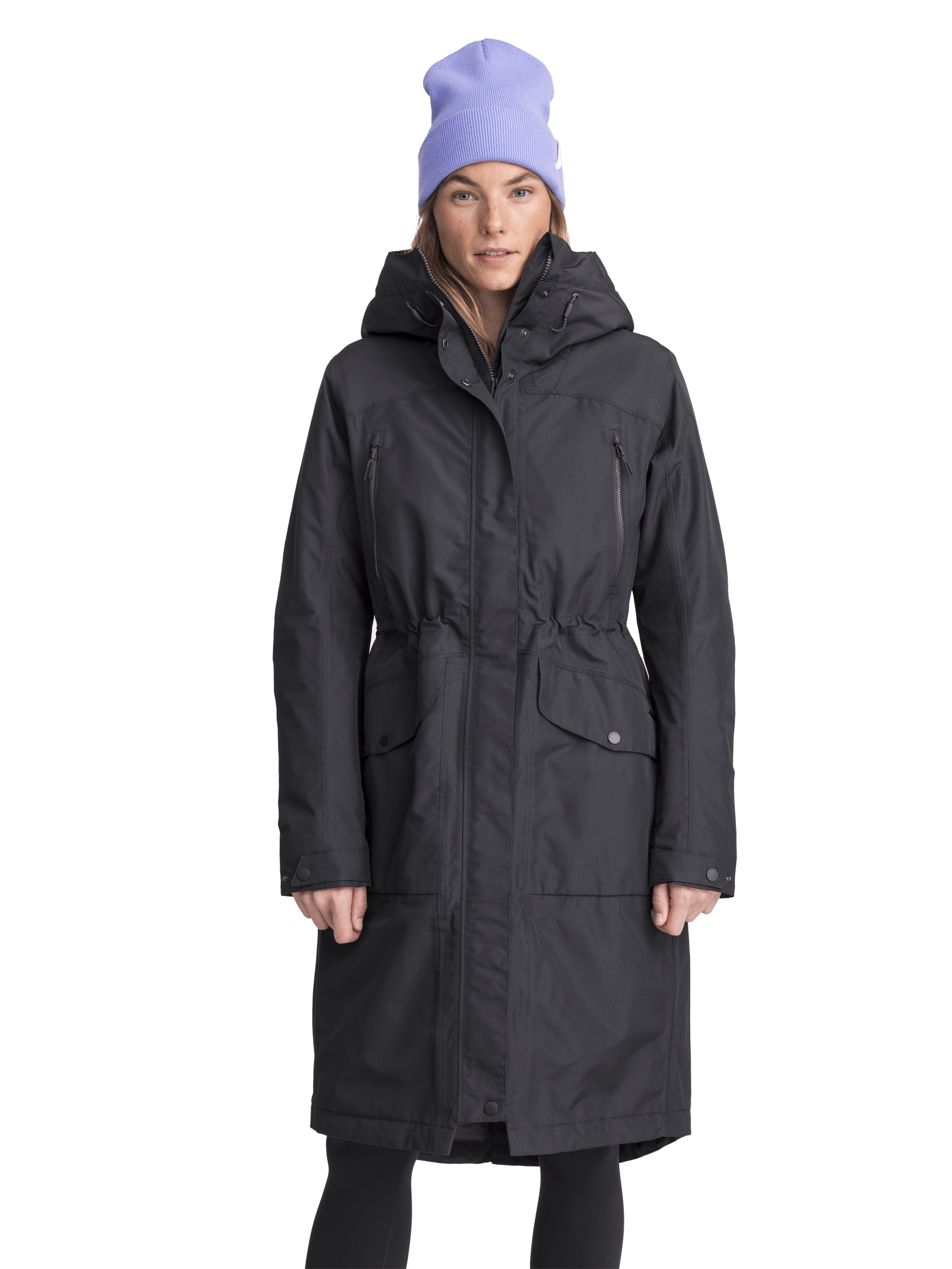 LONG PADDED FUNCTION PARKA BLACK