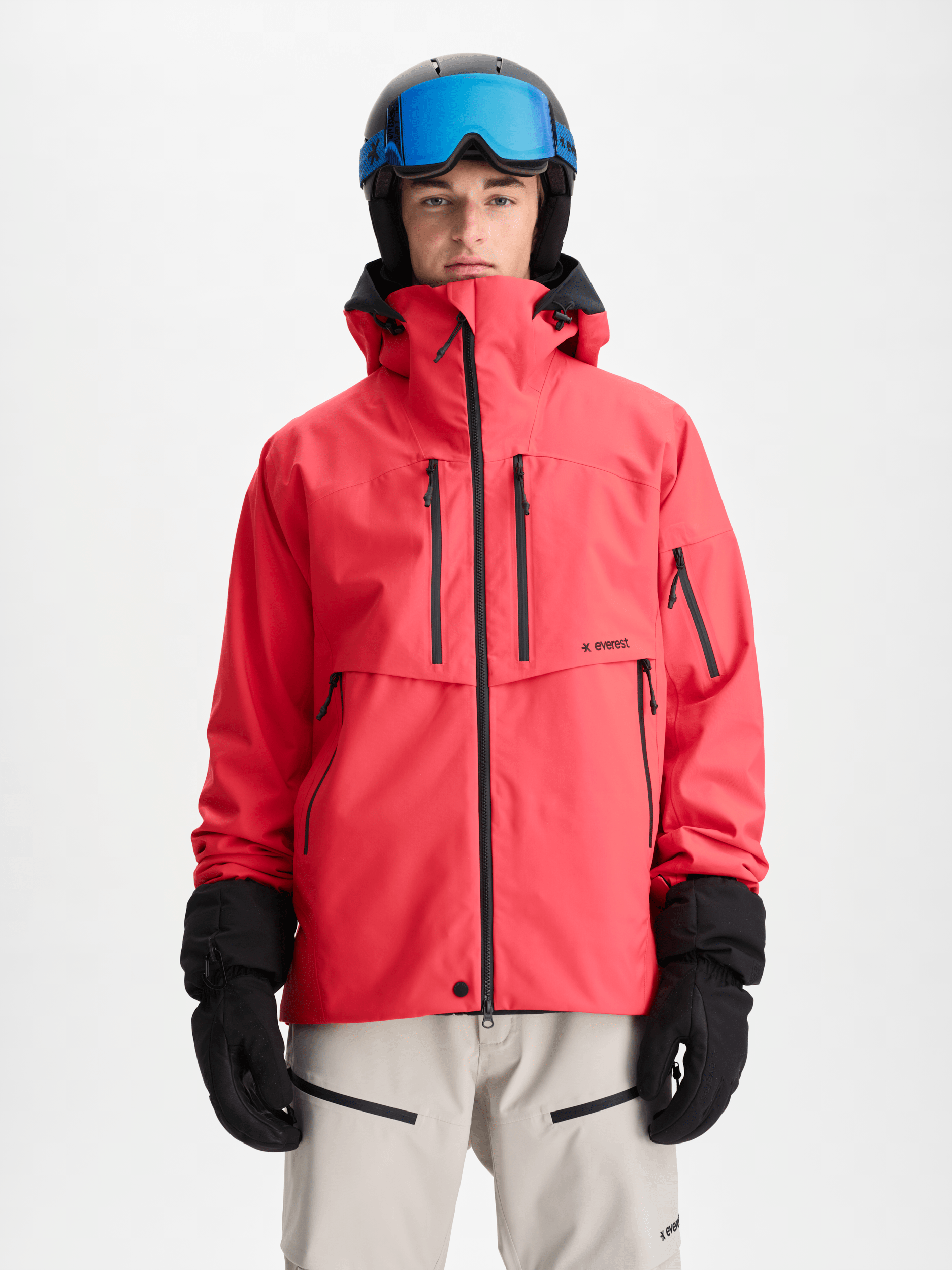 ICON 3 LAYER JACKET HIGH RISK RED
