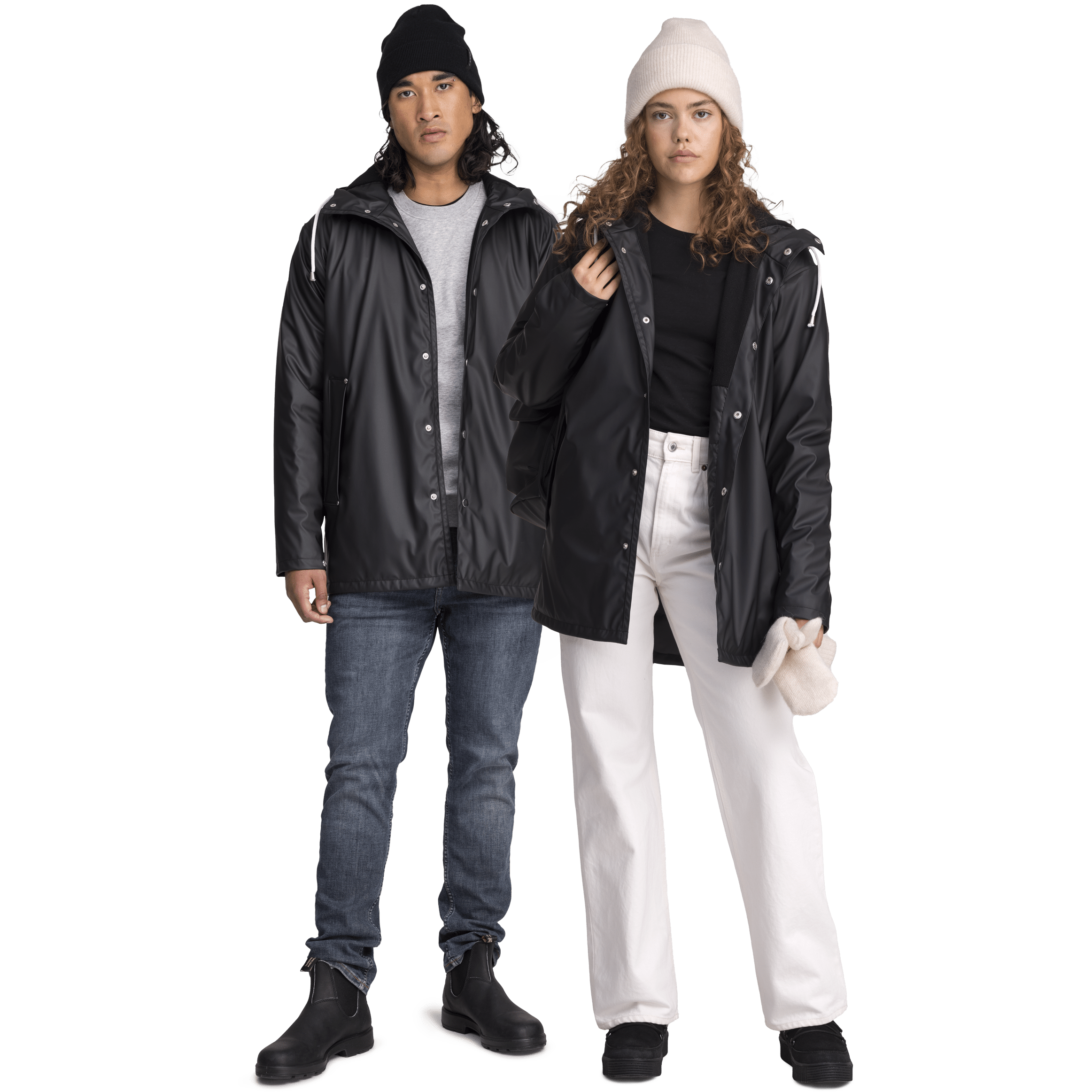 RAIN WARM COAT BLACK Everest All Weather Coat