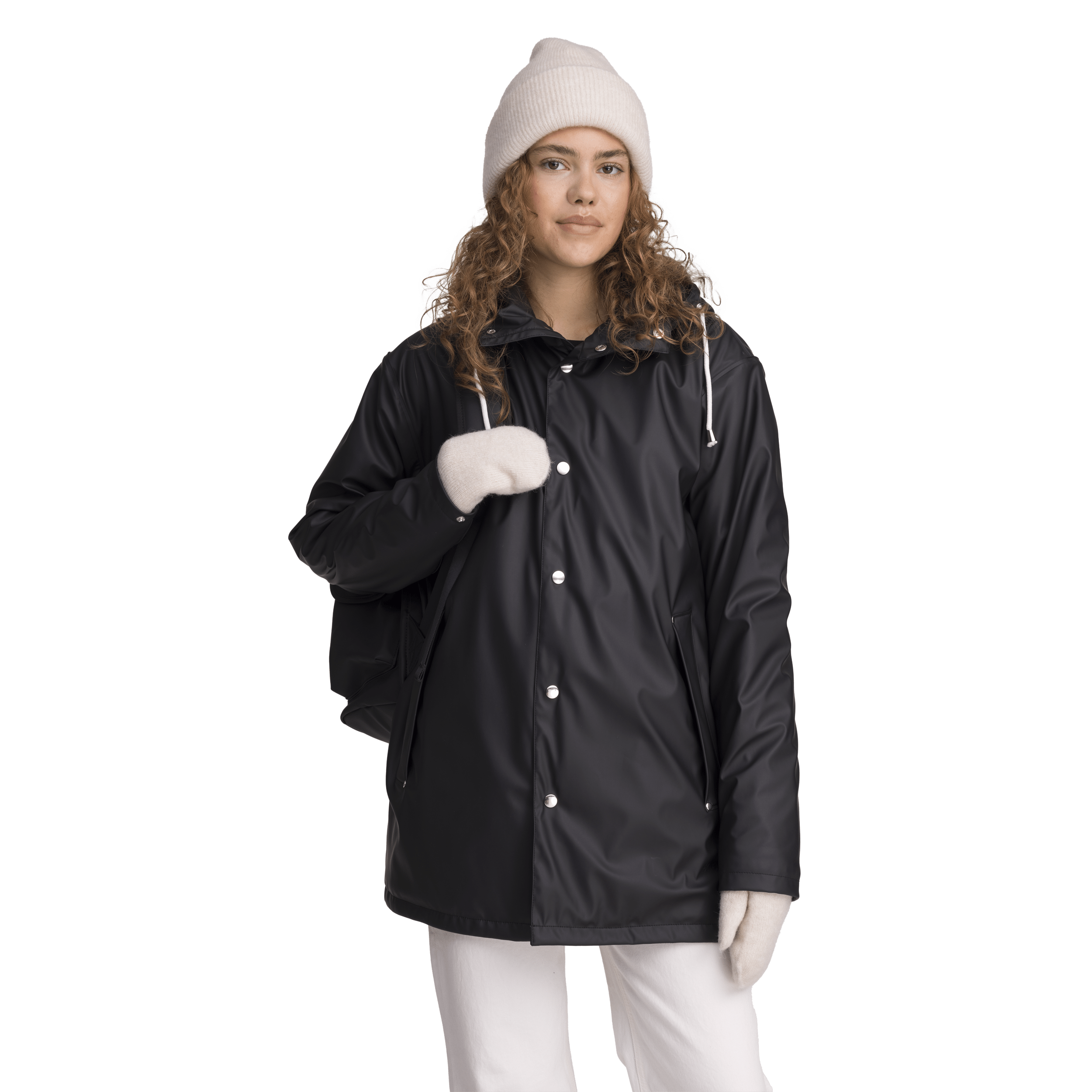 RAIN WARM COAT BLACK Everest All Weather Coat