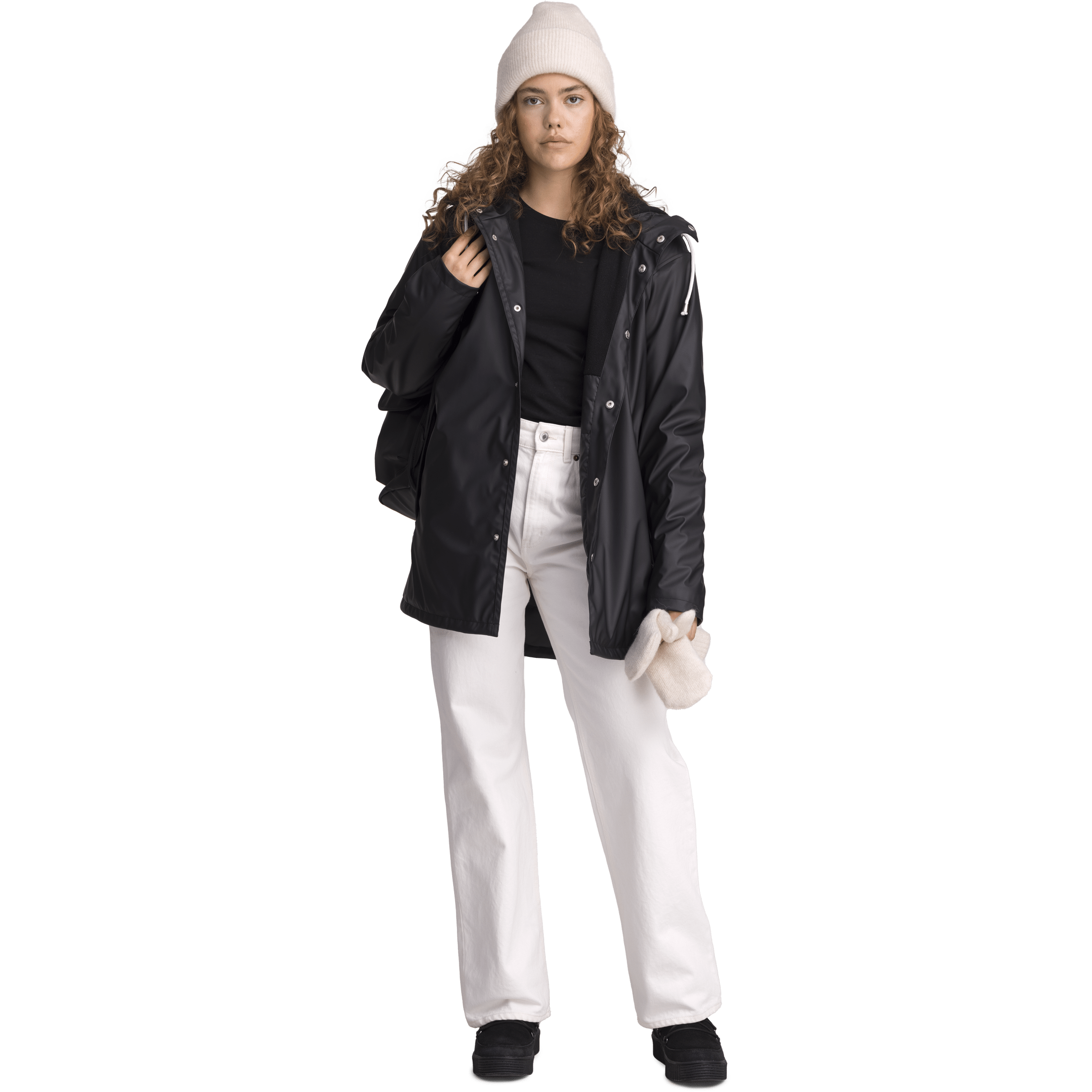 RAIN WARM COAT BLACK Everest All Weather Coat