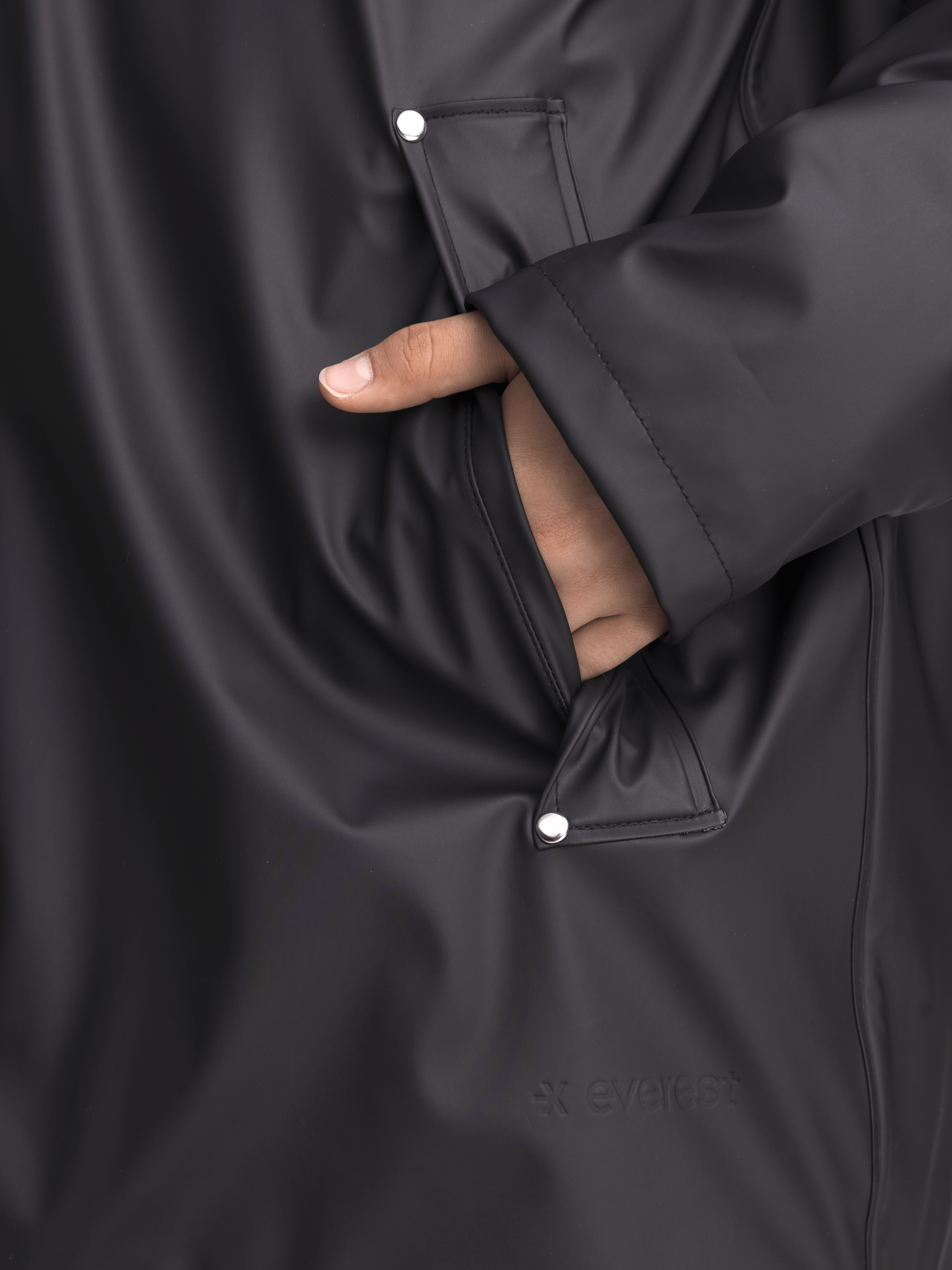 RAIN WARM COAT BLACK Everest All Weather Coat