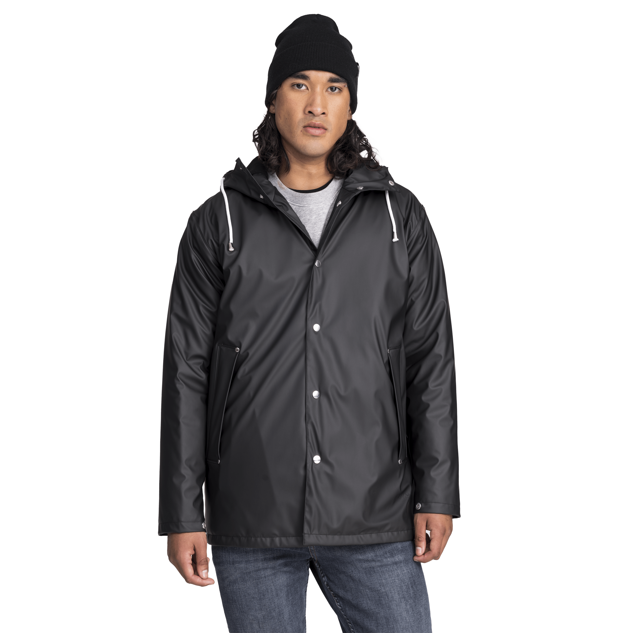 RAIN WARM COAT BLACK Everest All Weather Coat