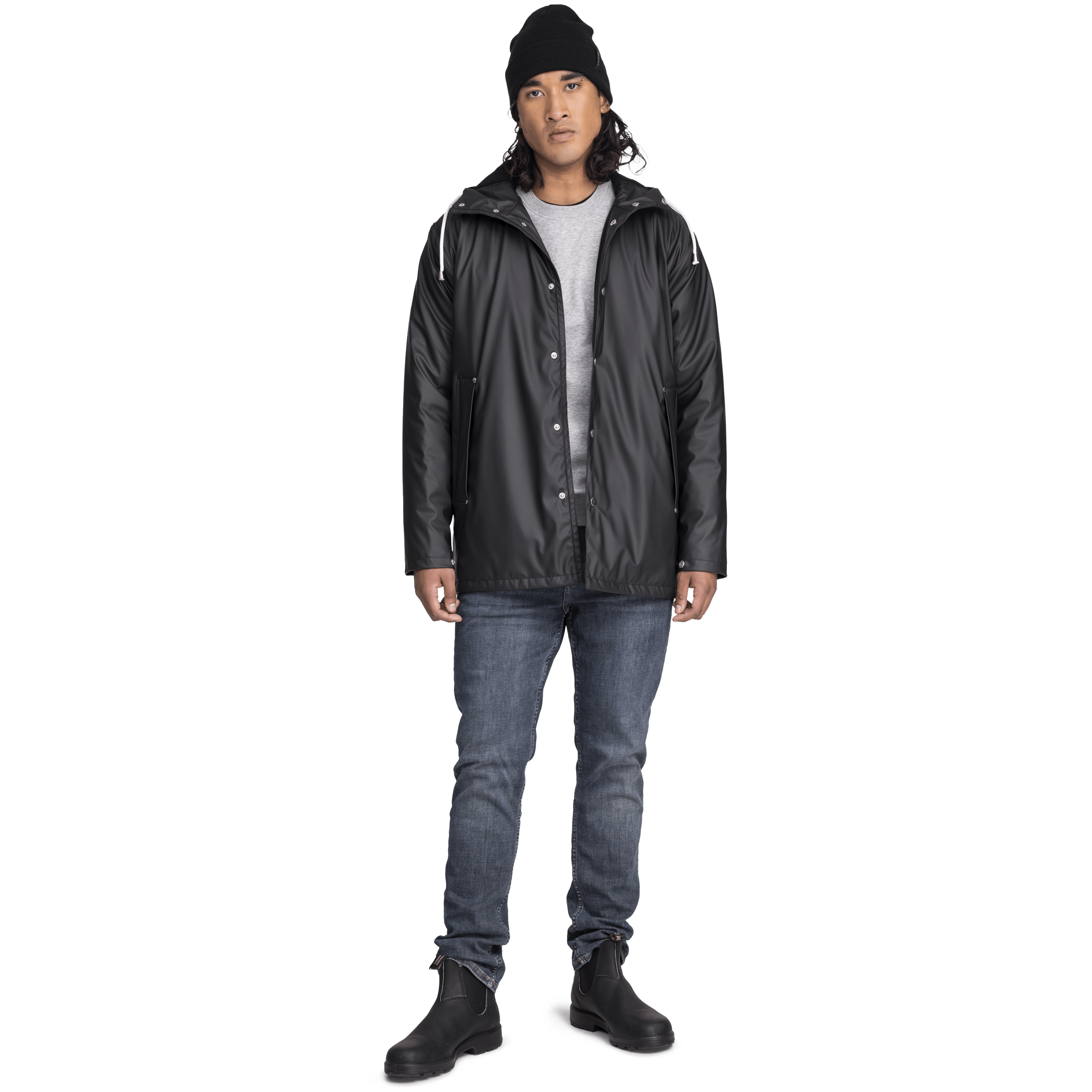 RAIN WARM COAT BLACK Everest All Weather Coat
