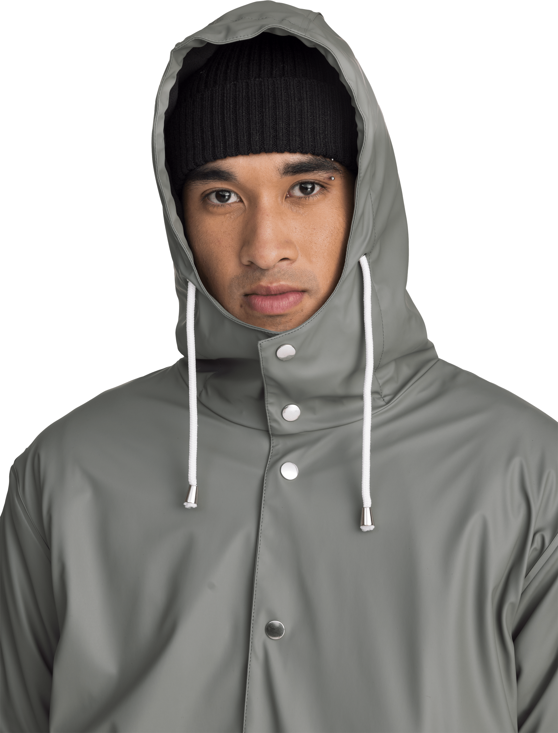 RAIN WARM COAT KHAKI GREY Everest All Weather Coat