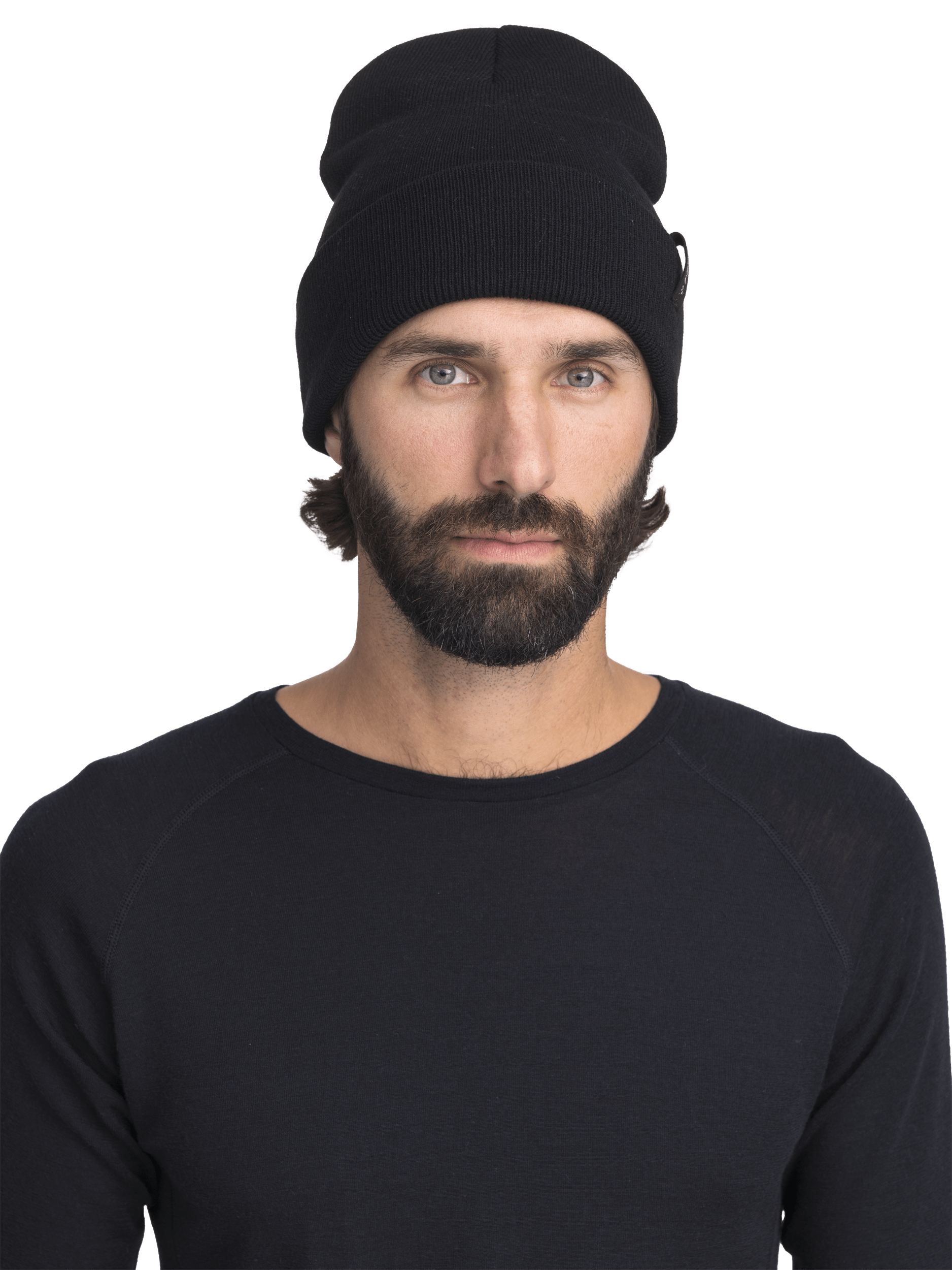 100 WOOL SHT CZARNY Everest Warstwa podstawowa z wełny