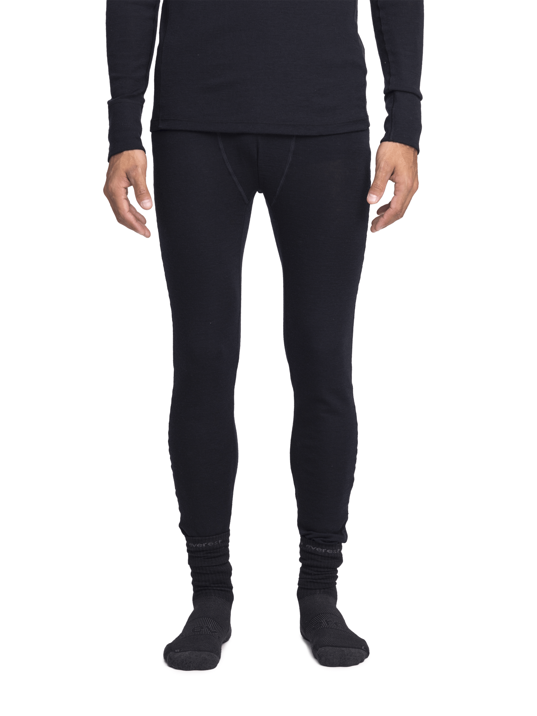 100 WOOL PNT CZARNY Everest Pierwsza warstwa wełniana