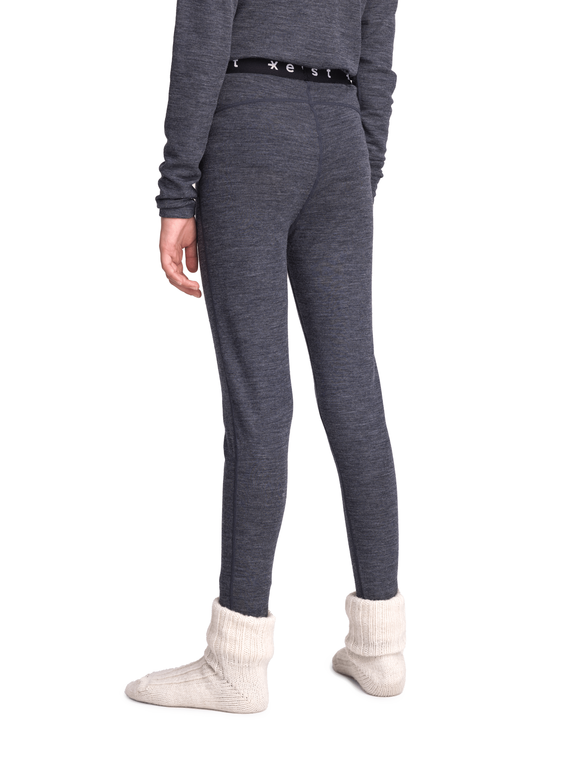 WOOL FIRST LAYER PANT DARK GREY MELANGE JUNIOR Everest First Layer Wool