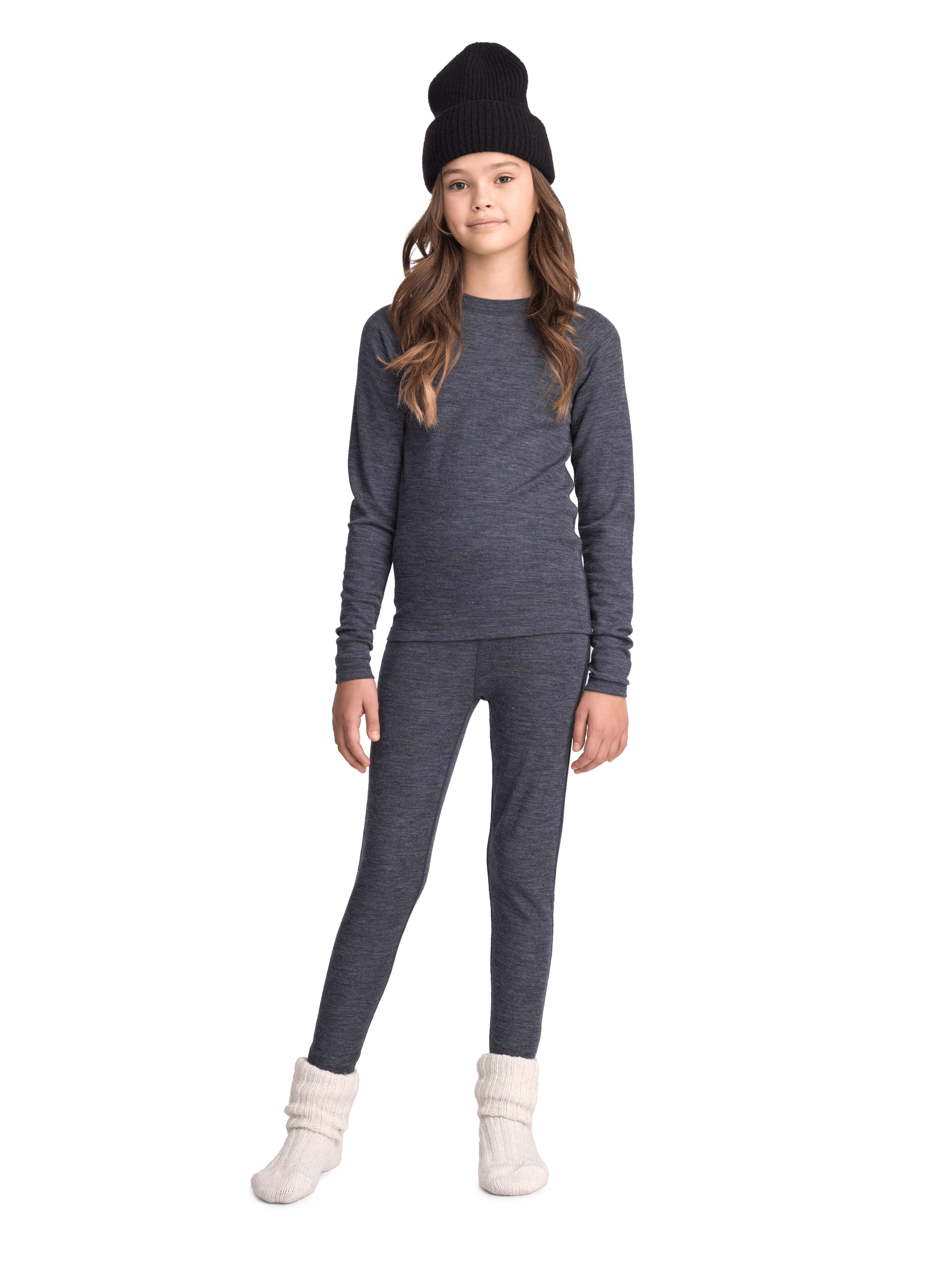 WOOL ERSTE SCHICHT HEMD DUNKELGRAU MELANGE Everest Erste Schicht Wolle