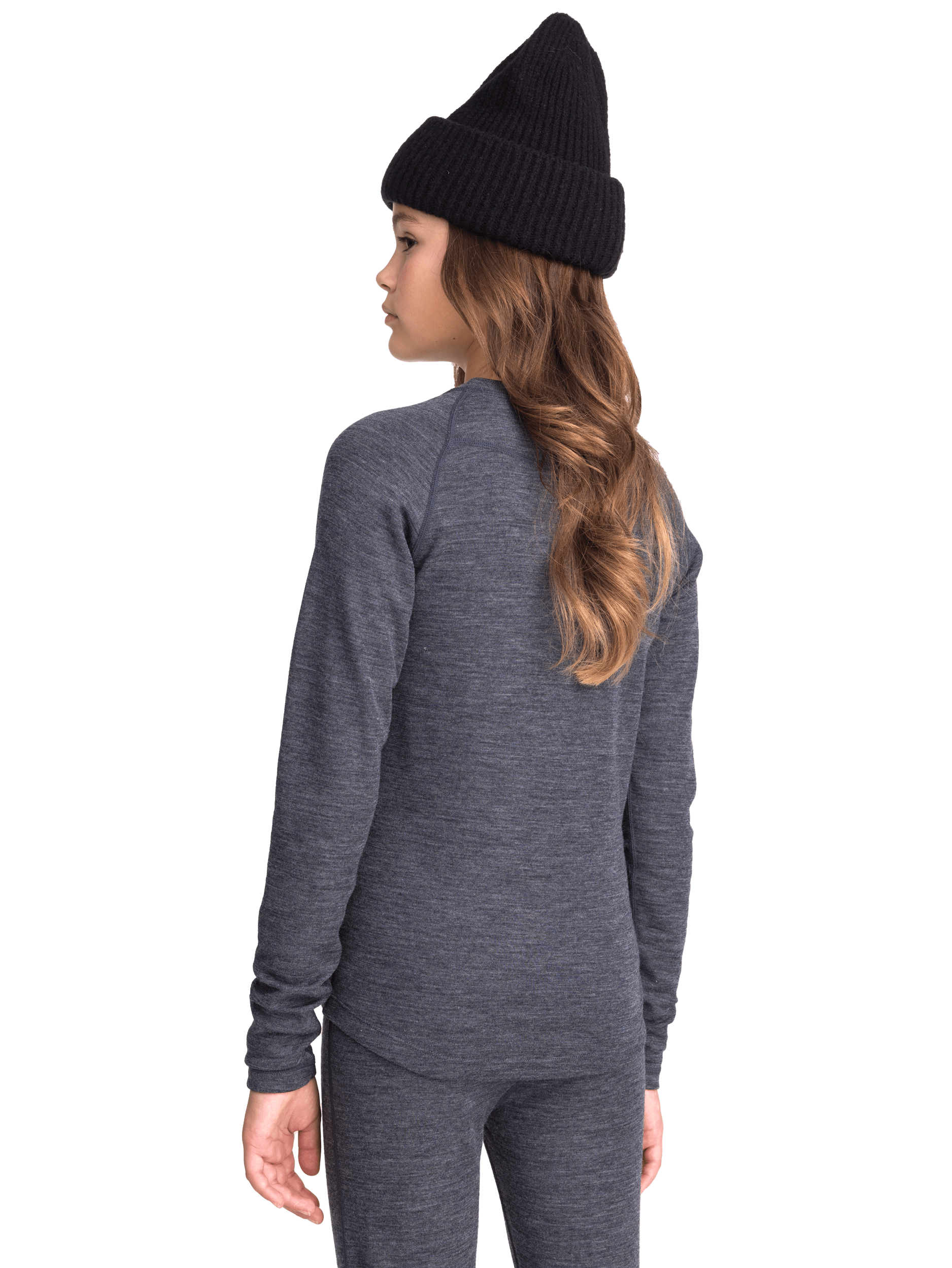 KOSZULKA PIERWSZEJ WARSTWY Z WEŁNY CIEMNOSZARY MELANŻ Everest Pierwsza warstwa z wełny