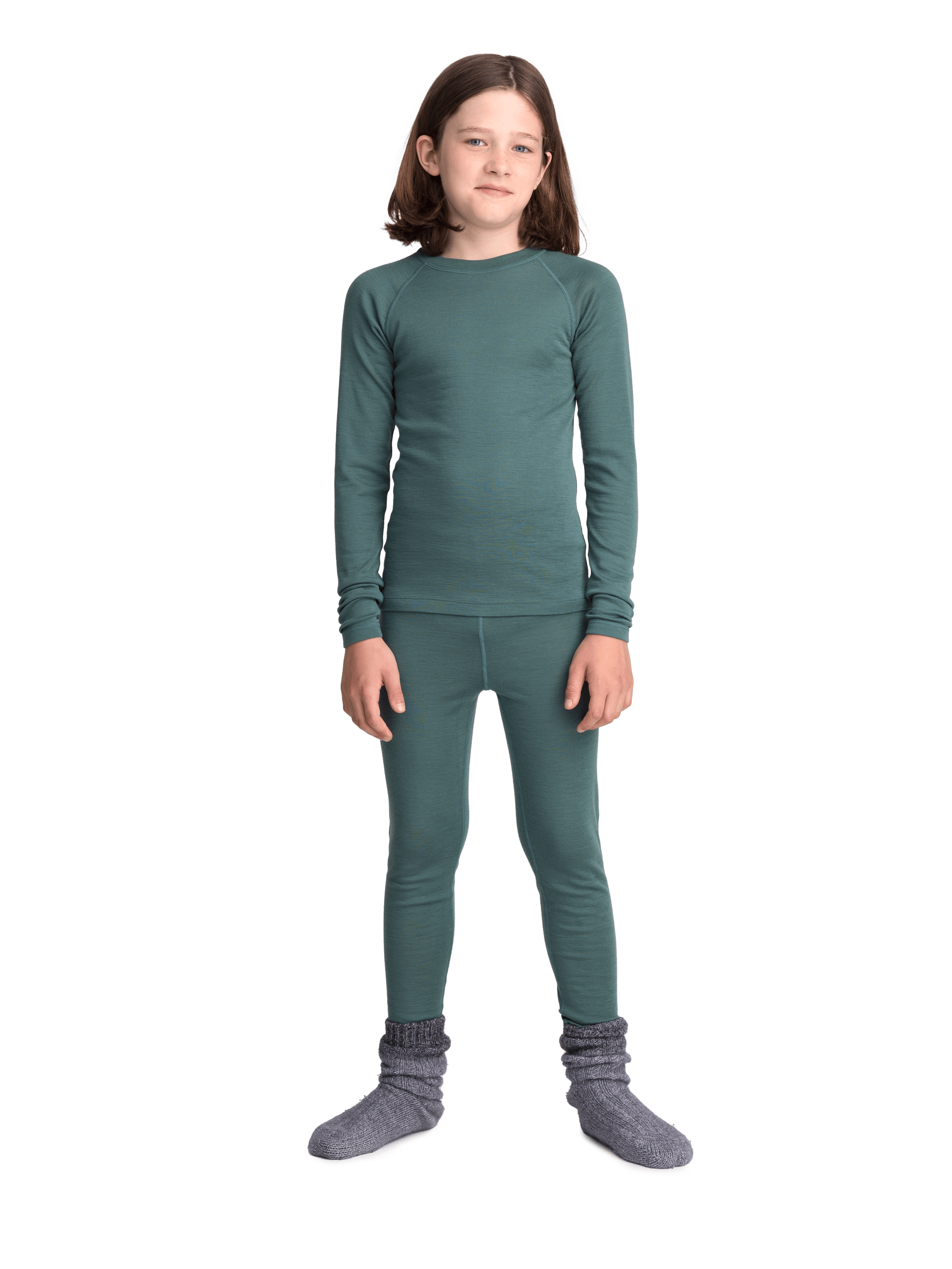 WOOL FIRST LAYER SHIRT KHAKI GREEN Everest Erste Schicht Wolle