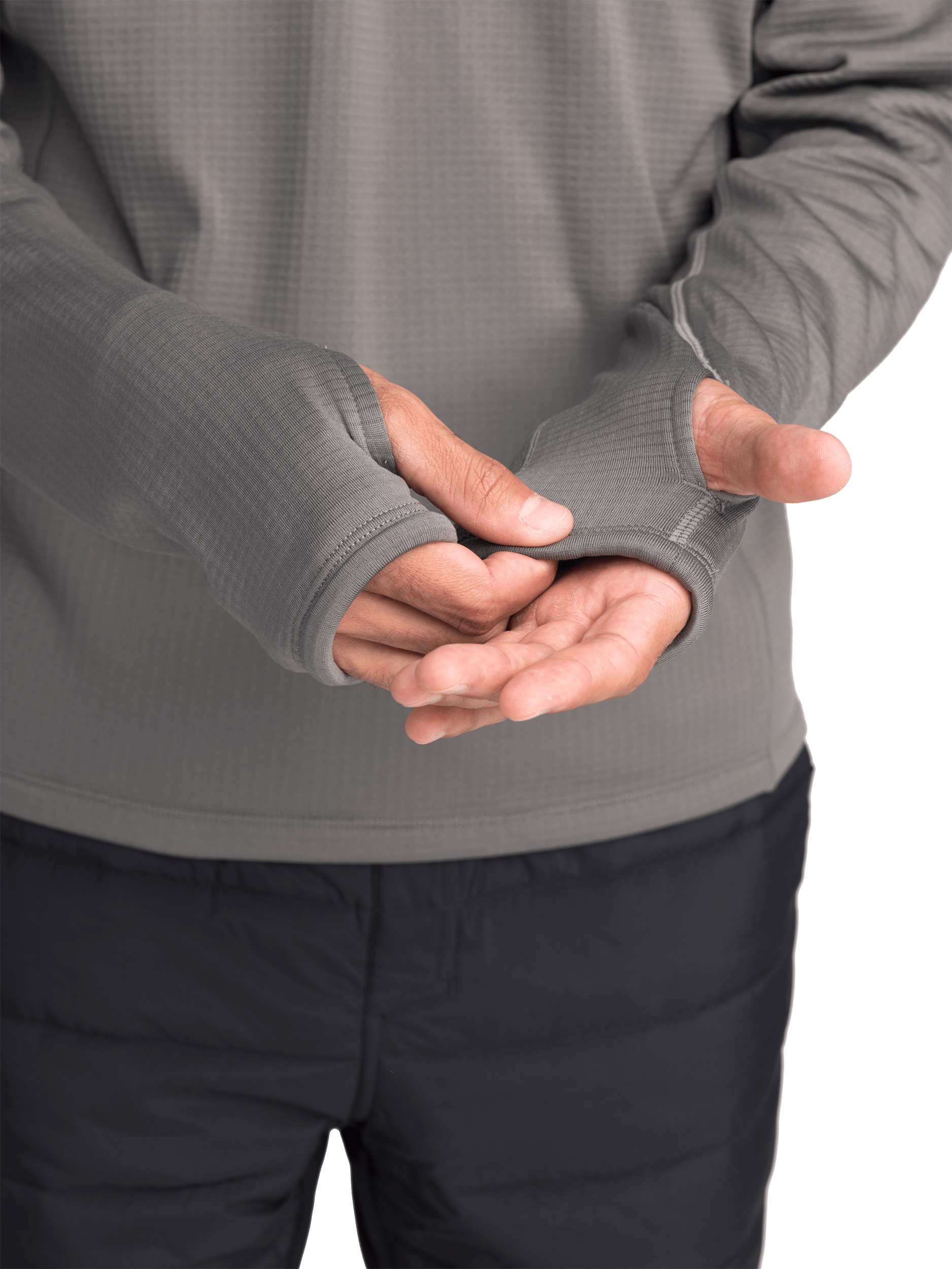 STRUKTURZOWANY SWETER Z ZAMKIEM DO POŁOWY W ZIELONYM KOLORZE Everest Druga warstwa z kapturem