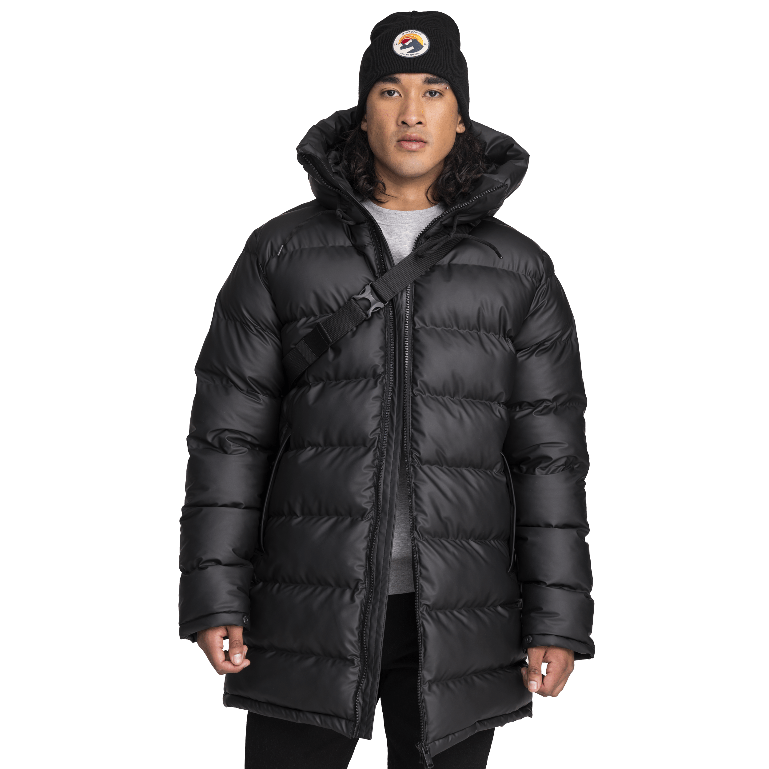 GORYU PARKA CZARNA UNISEKS Everest Pikowana Parka