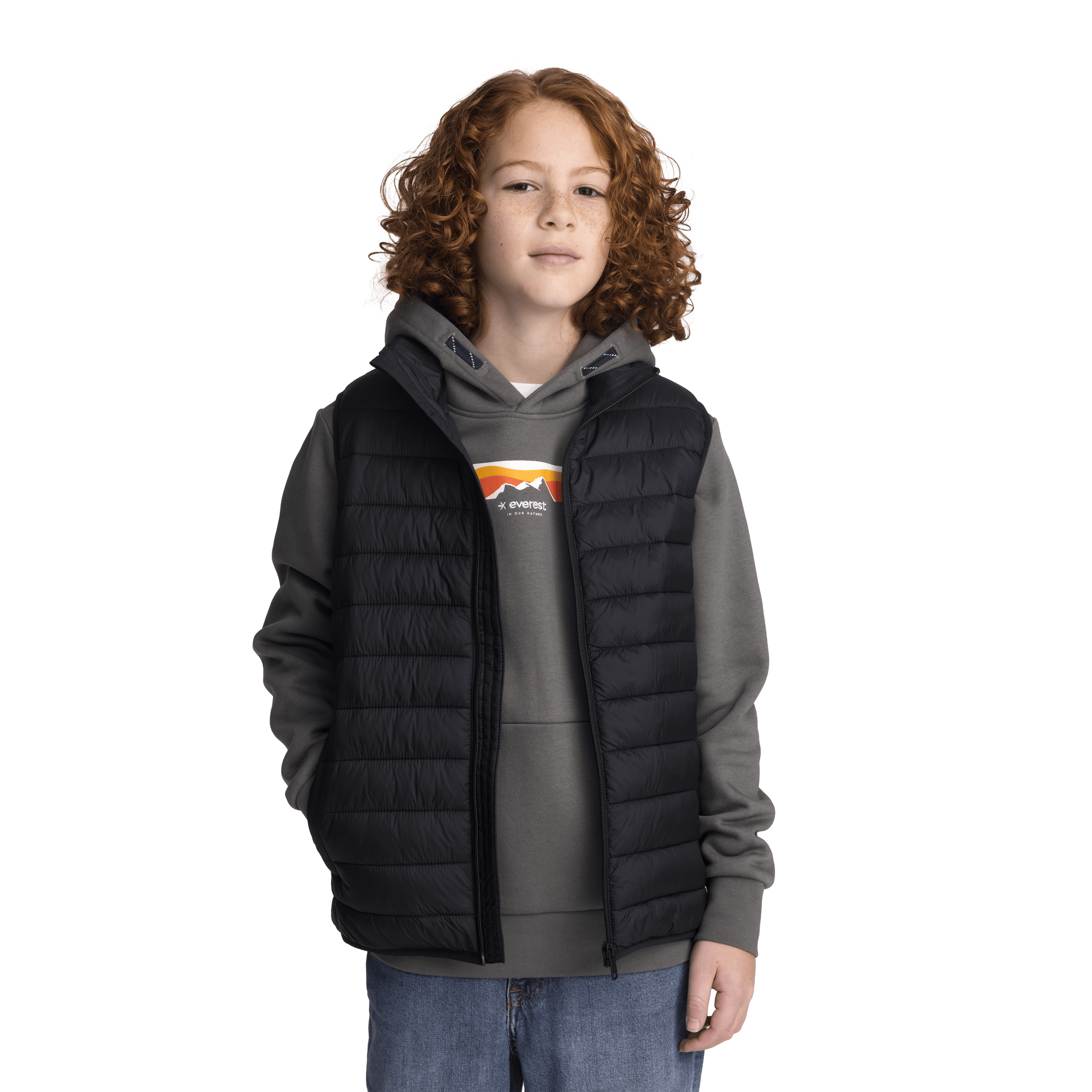 OMU LINER VEST BLACK JUNIOR Everest Padded Vest