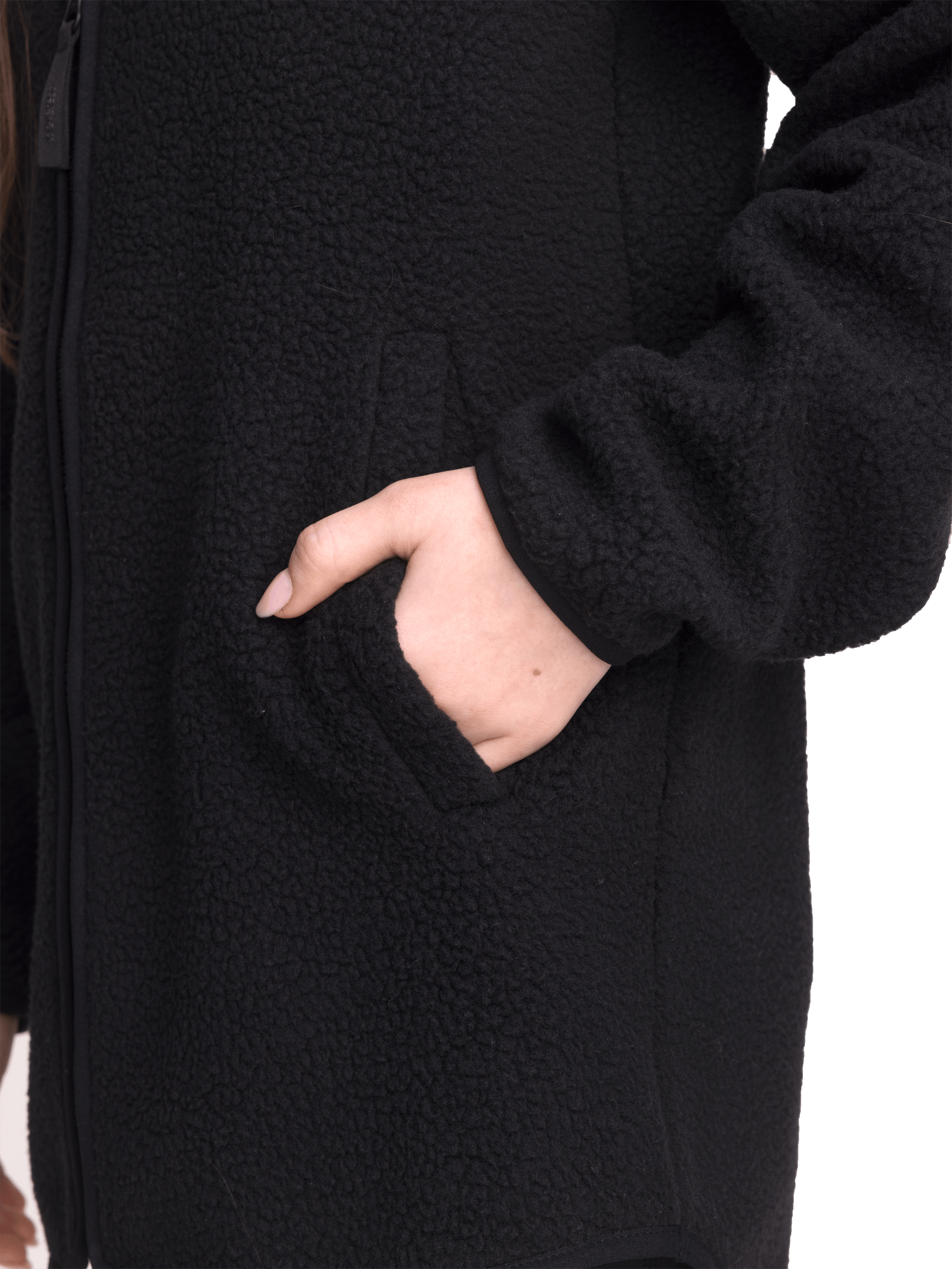PILE LONG SHIRT BLACK JUNIOR Everest Pile Fleece