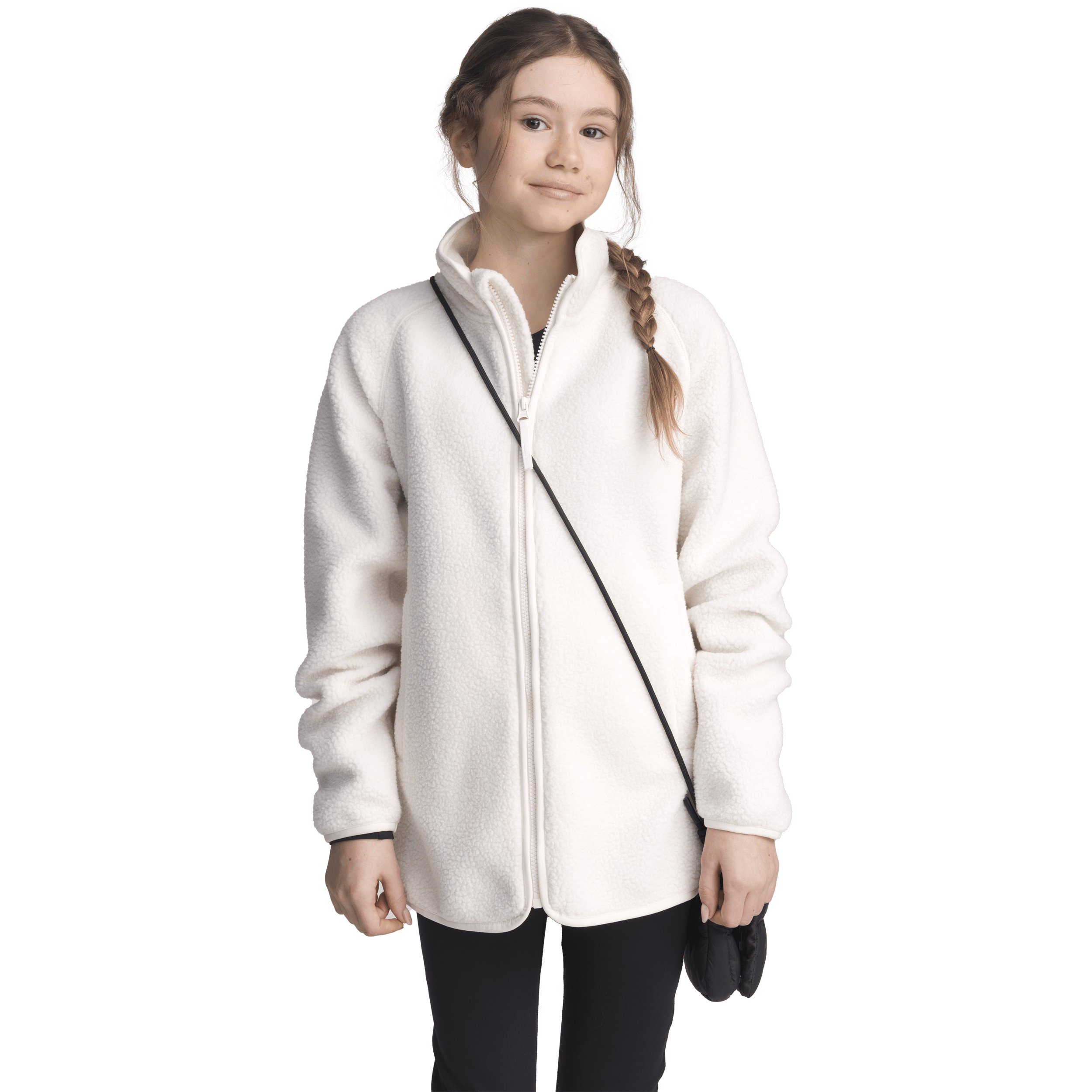 DŁUGA KOSZULA Z POLARU OFF WHITE JUNIOR Everest Polar typu pile