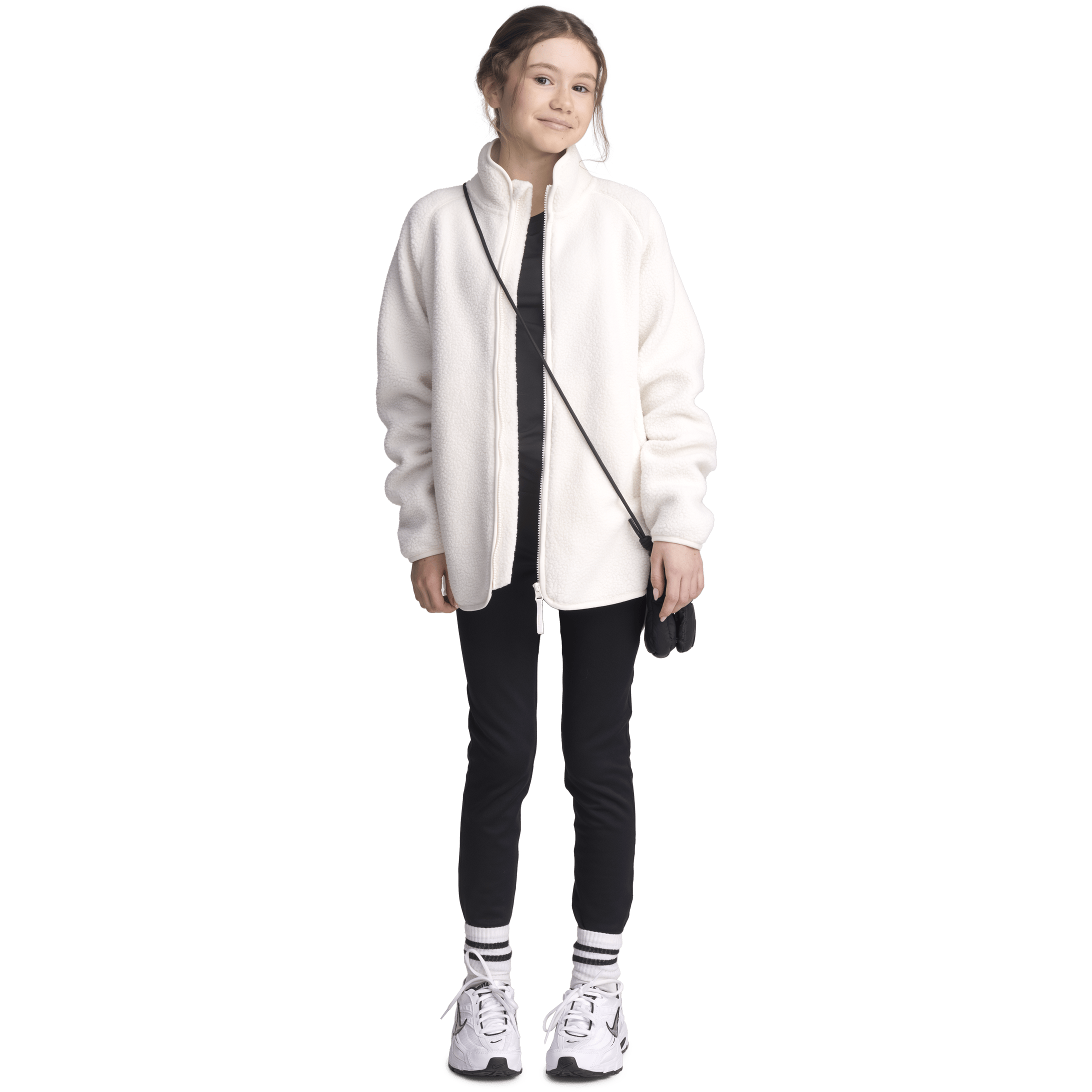 DŁUGA KOSZULA Z POLARU OFF WHITE JUNIOR Everest Polar typu pile