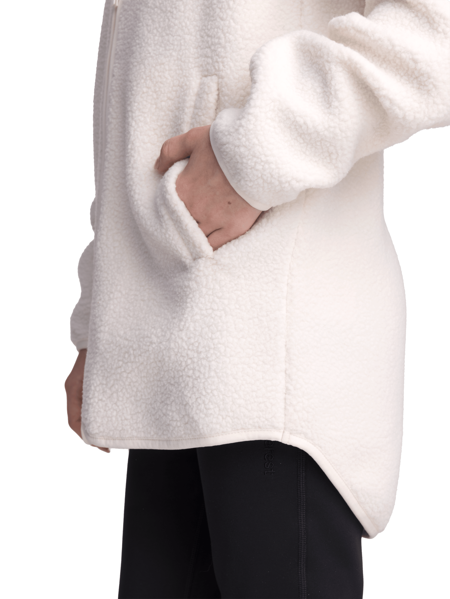 DŁUGA KOSZULA Z POLARU OFF WHITE JUNIOR Everest Polar typu pile