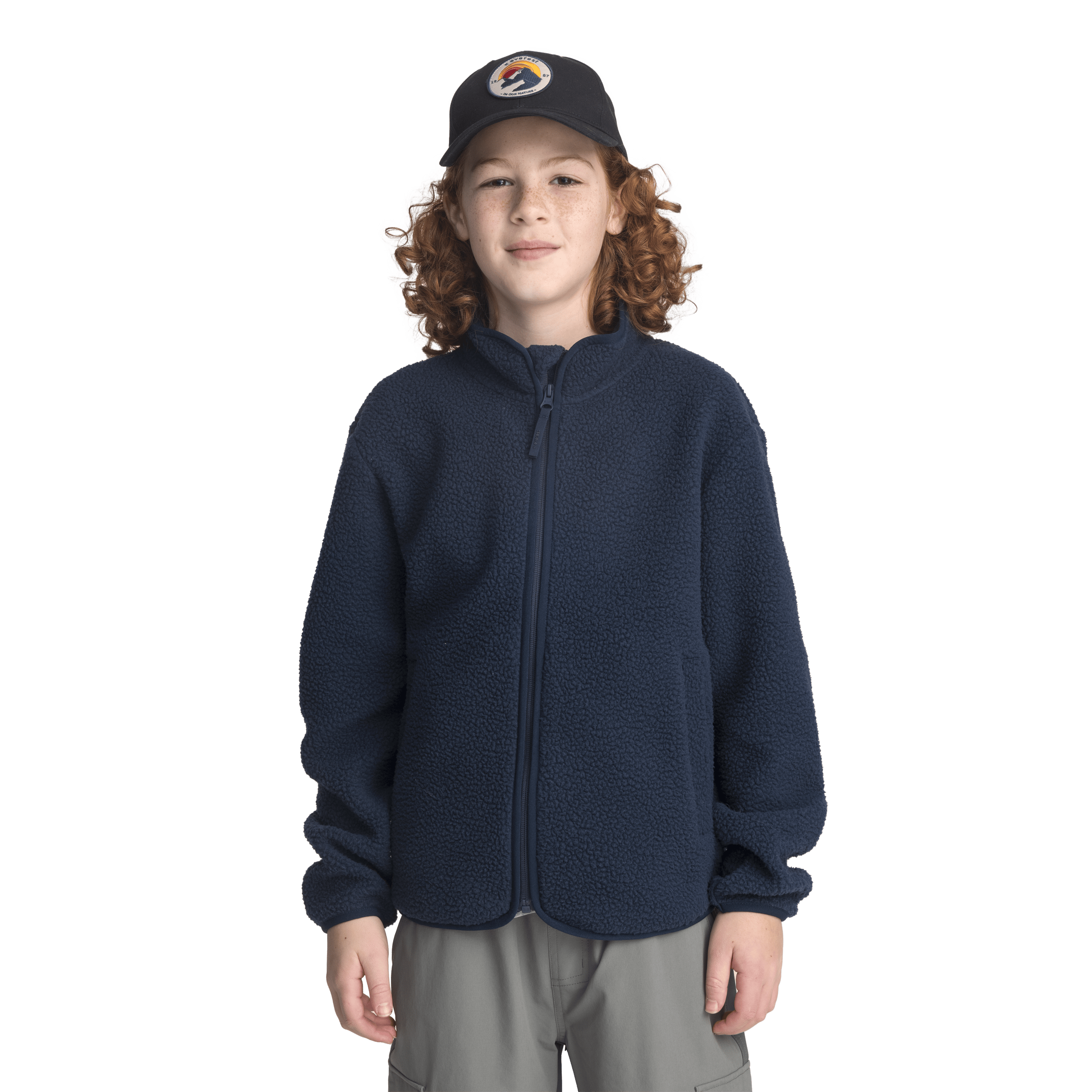 BLUZA Z ZAMKIEM PILE DEEP NAVY JUNIOR Everest Warstwa Środkowa