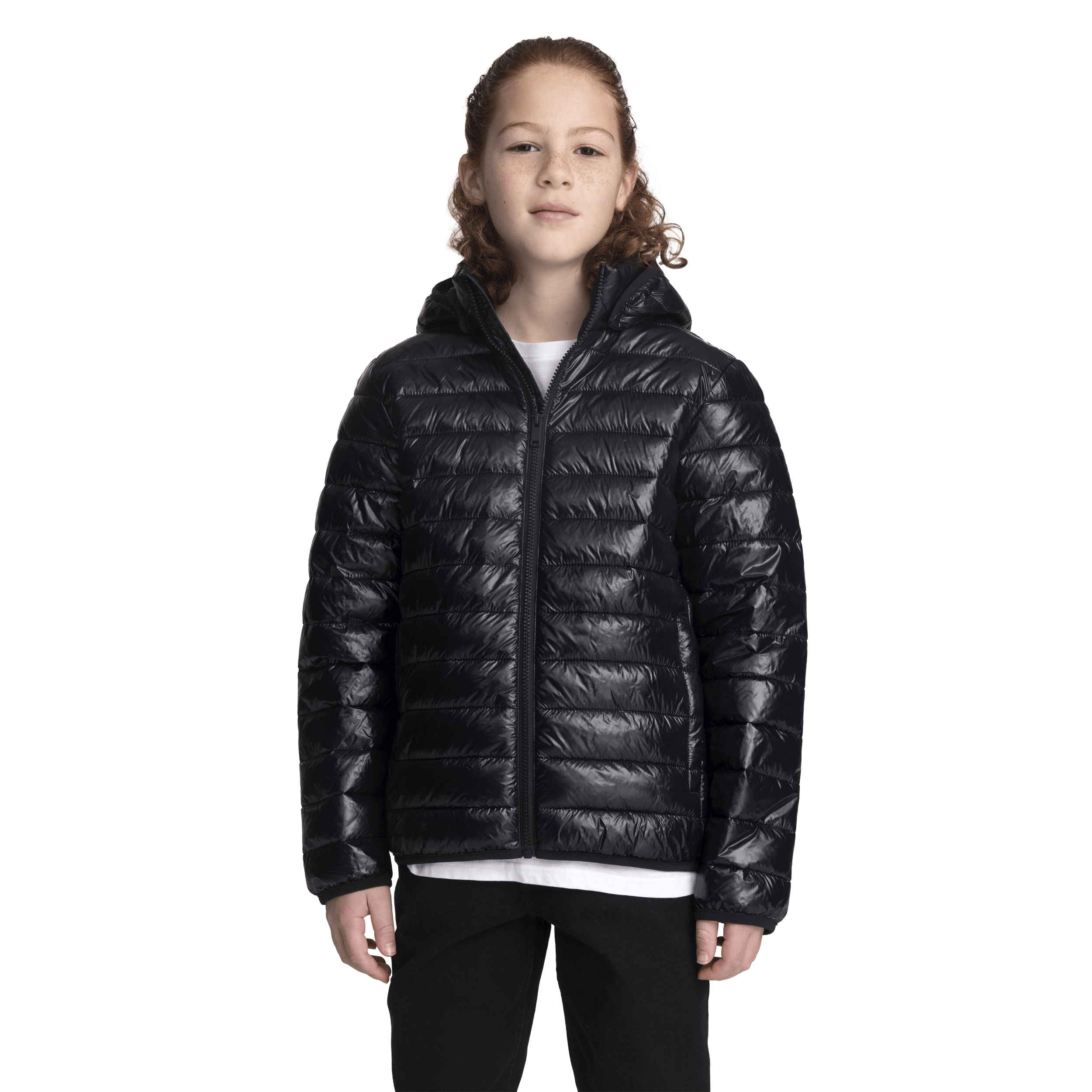 OMU KURTKA WEWNĘTRZNA BŁYSZCZĄCA CZARNA Everest Kurtka wewnętrzna