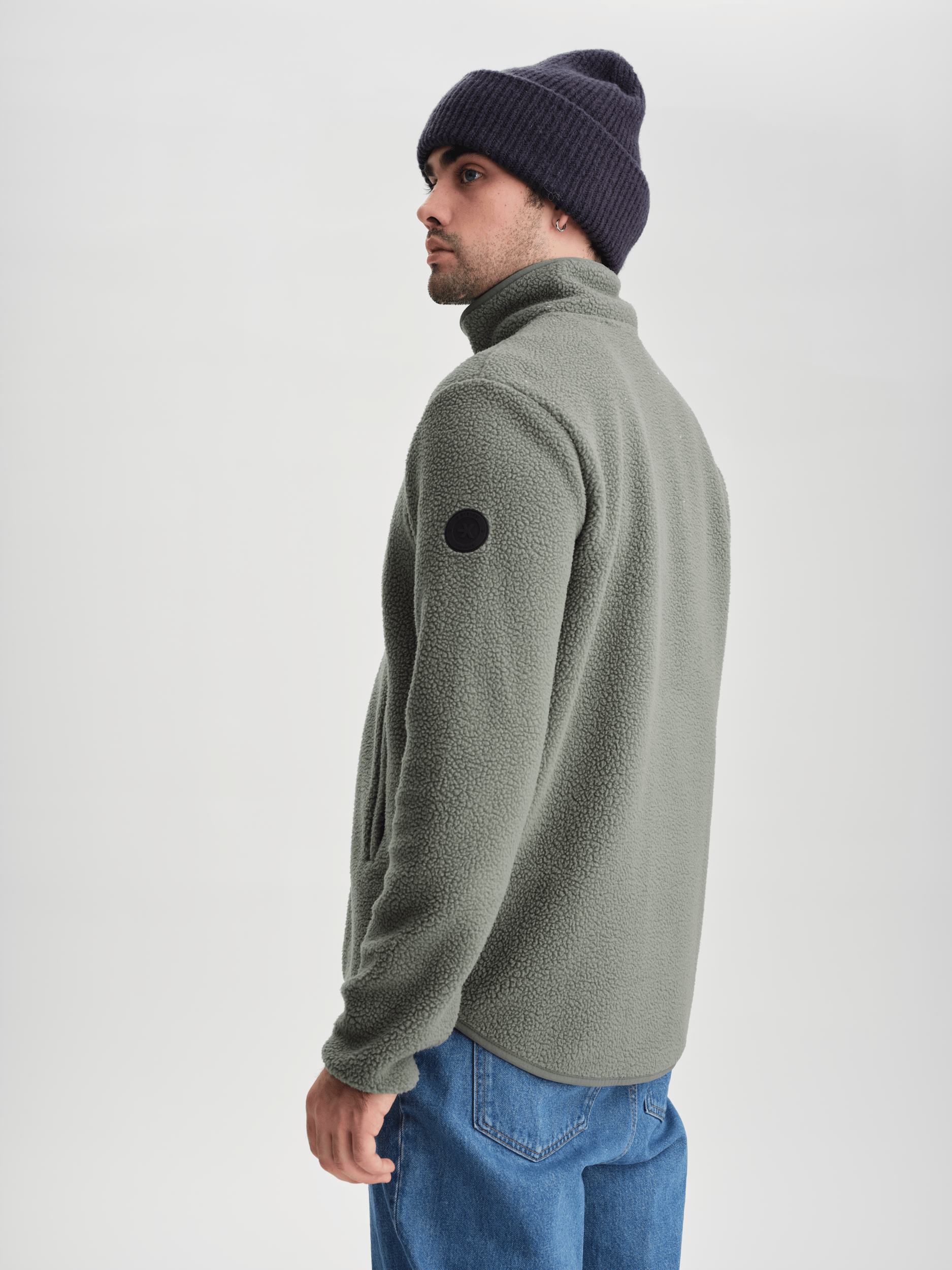 KOSZULA Z ZAMKIEM PILE KHAKI SZARY Everest Polar Pile