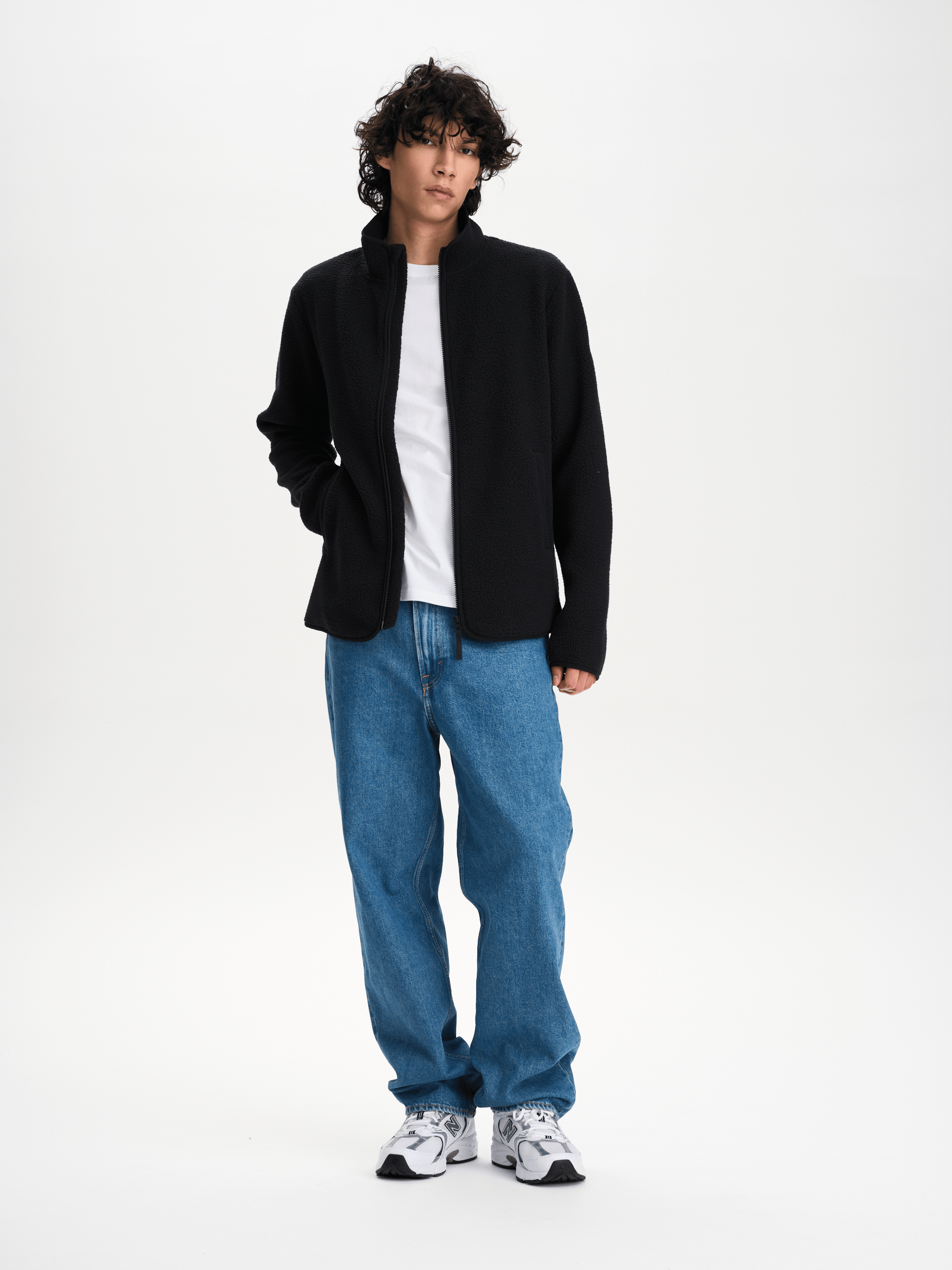 KOSZULA Z ZAMKIEM PILE CZARNY Everest Pile Fleece