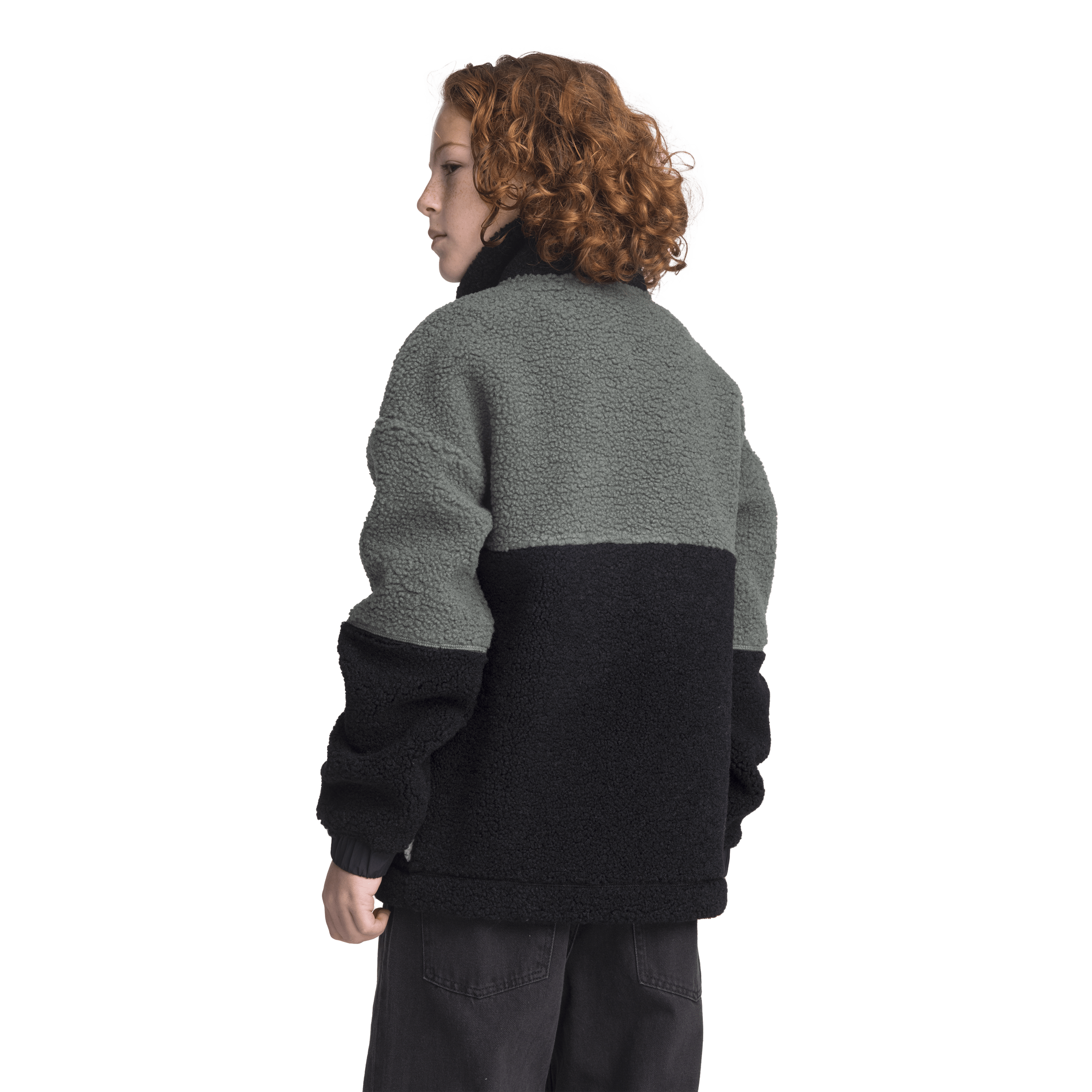 NEEL PILE JACKET GRÜN FOREST - JUNIOR Everest Pile-Fleece