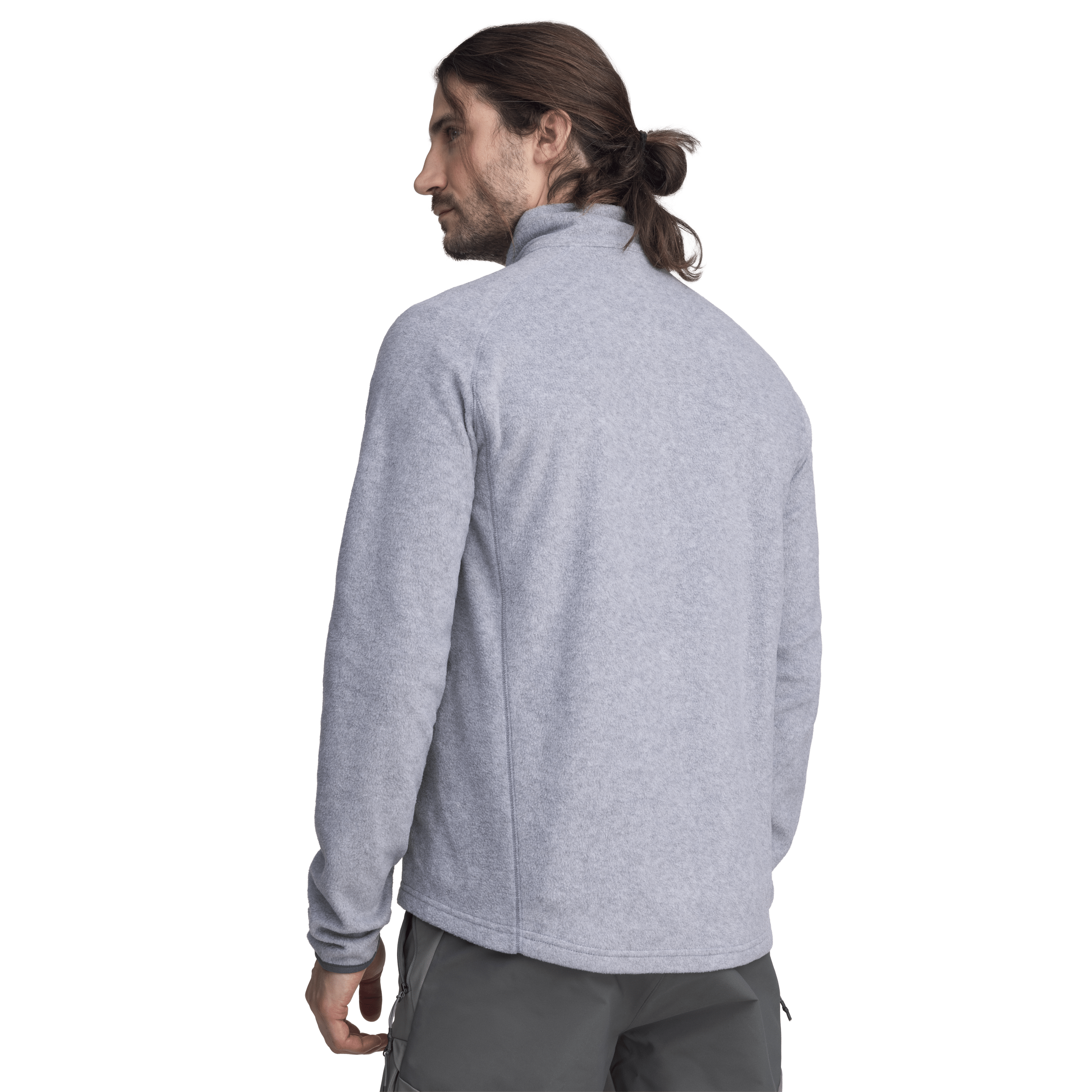 KURTKA FLEECE Z ZAMKIEM SZARY MELANŻ Everest Polary