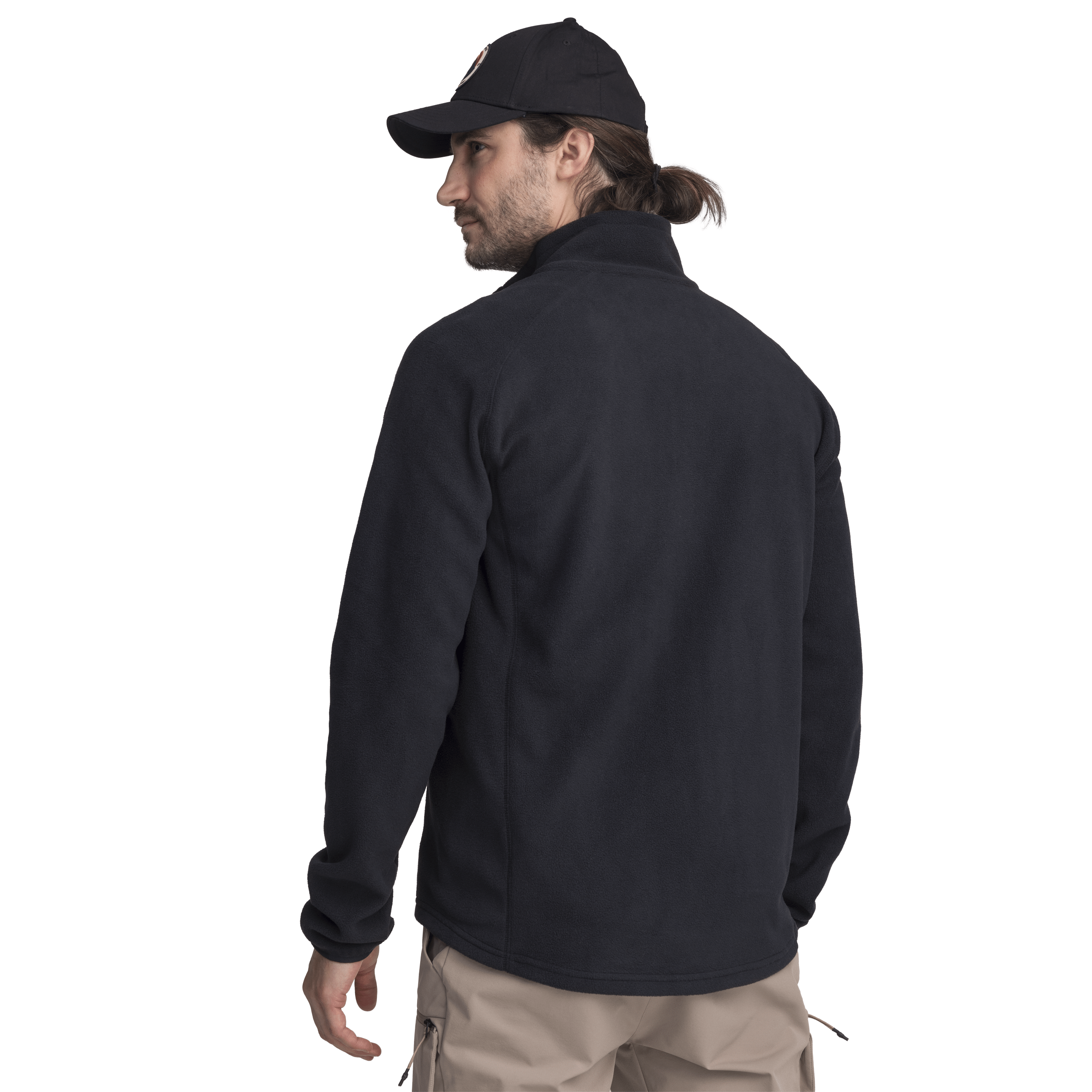 BLUZA FLEECE Z ZAPIĘCIEM NA SUWAK CZARNA Everest Polary