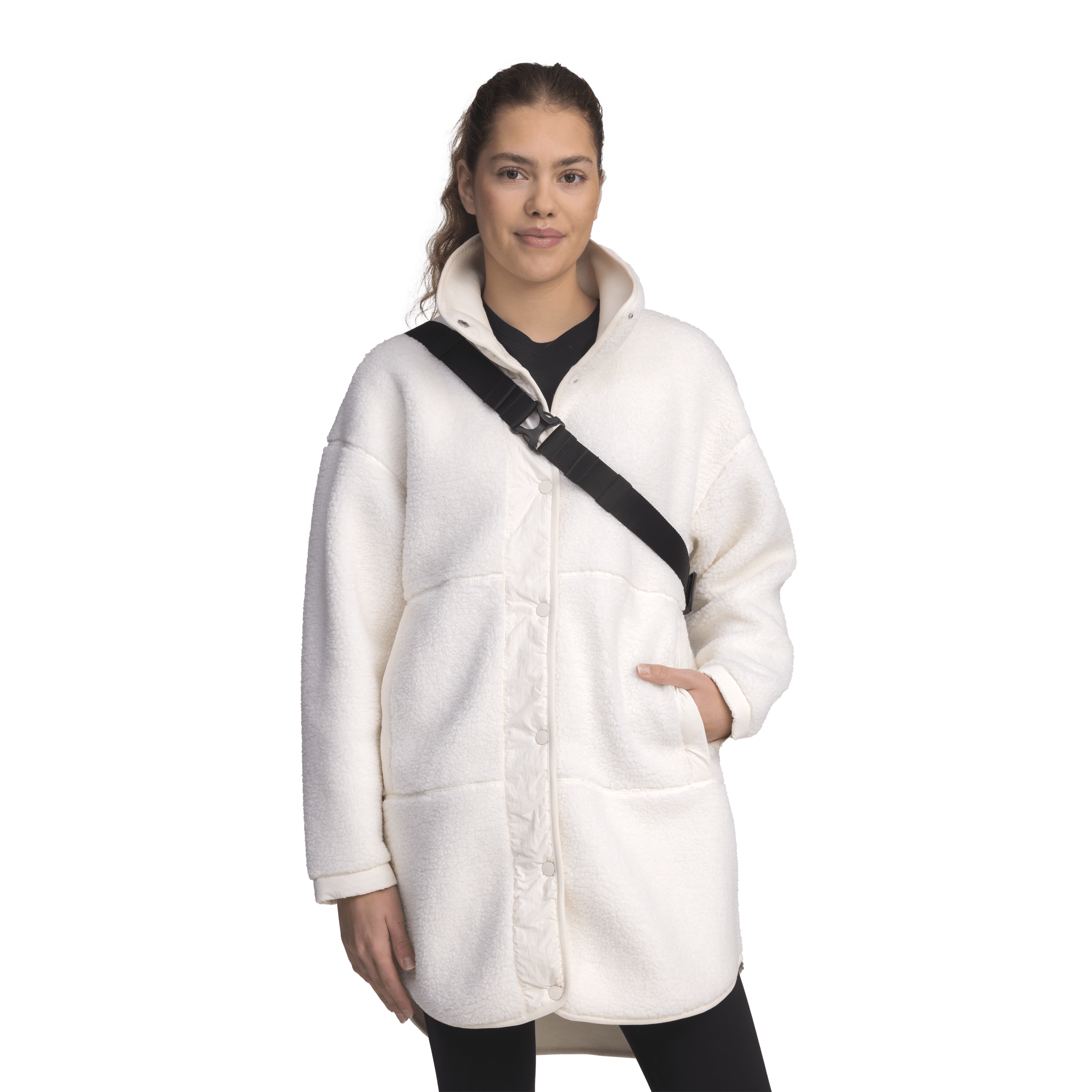HAYDEN PILE COAT OFF WHITE Everest Pile Fleece