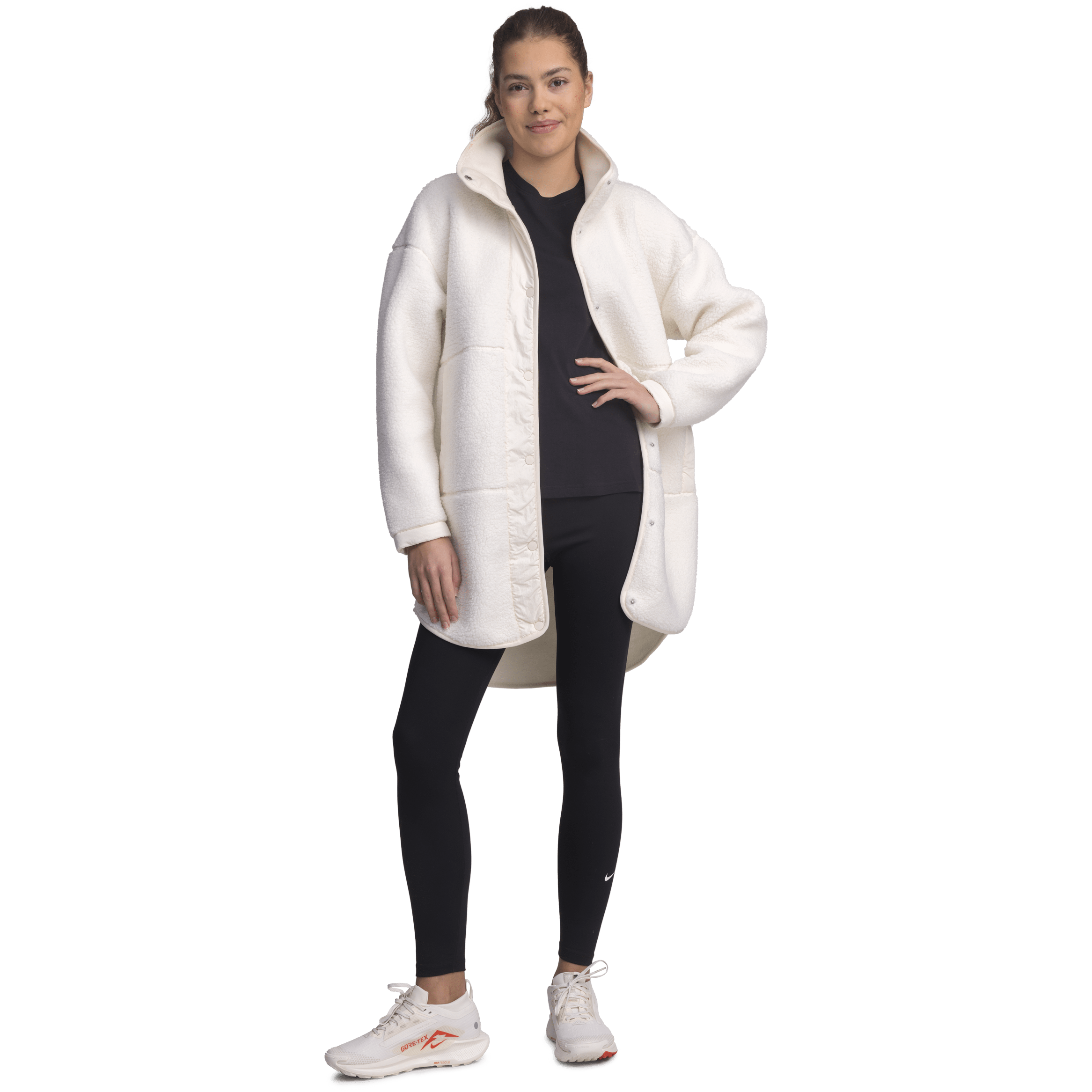 HAYDEN PILE COAT OFF WHITE Everest Pile Fleece