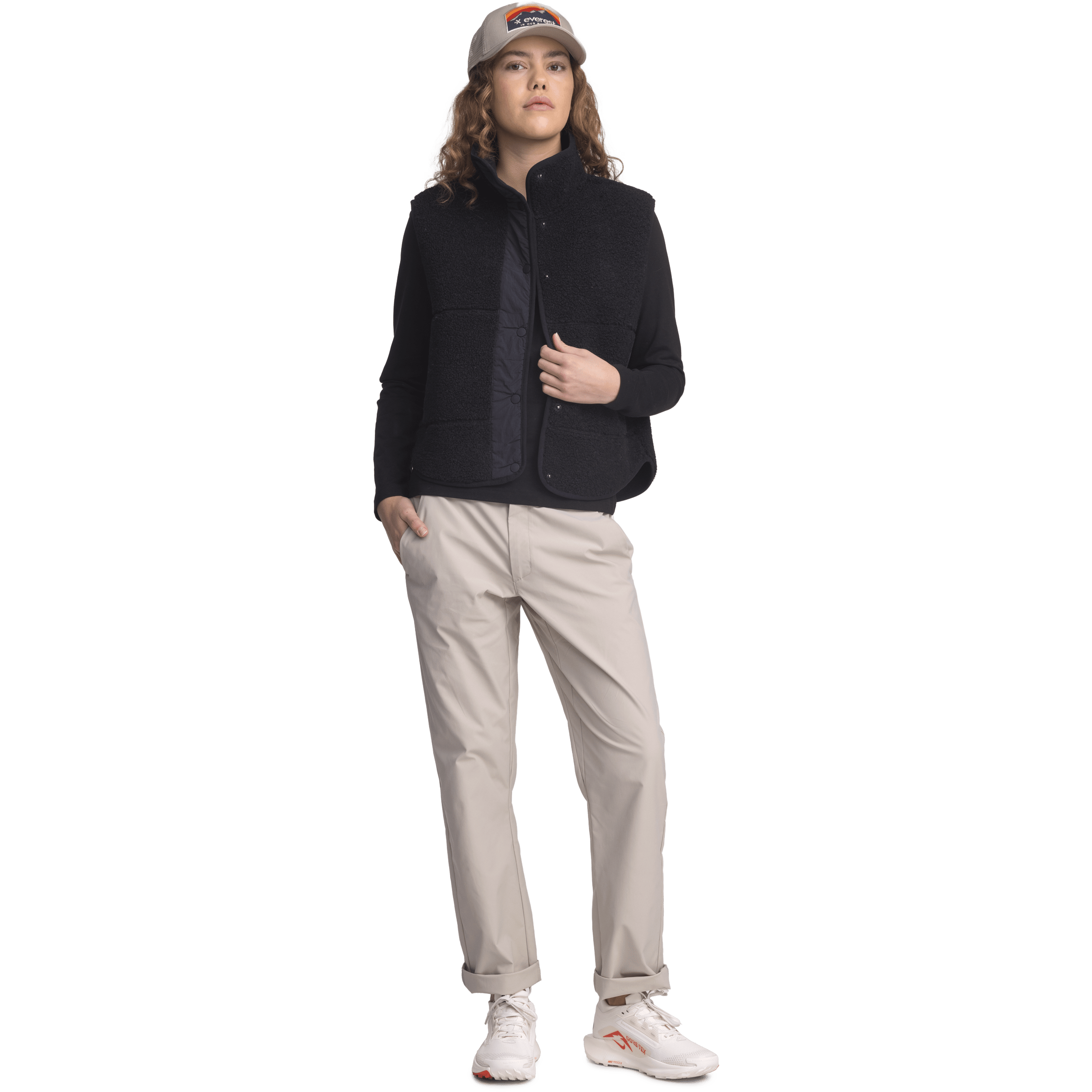 HAYDEN FLEECEWESTE SCHWARZ DAMEN Everest Fleeceweste aus Pile