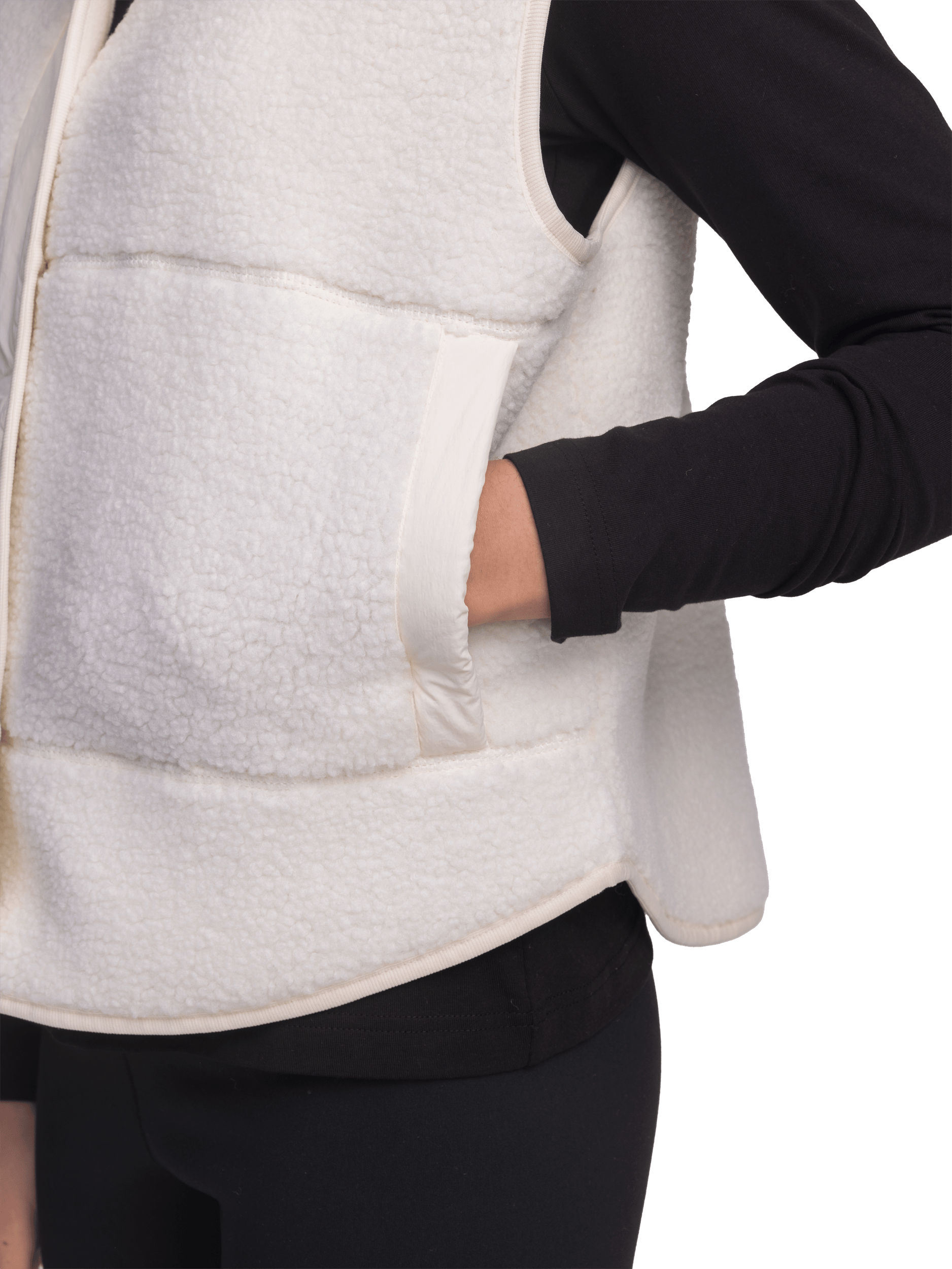 HAYDEN PILE VEST OFF WHITE WOMENS Everest Pile Fleece Vest