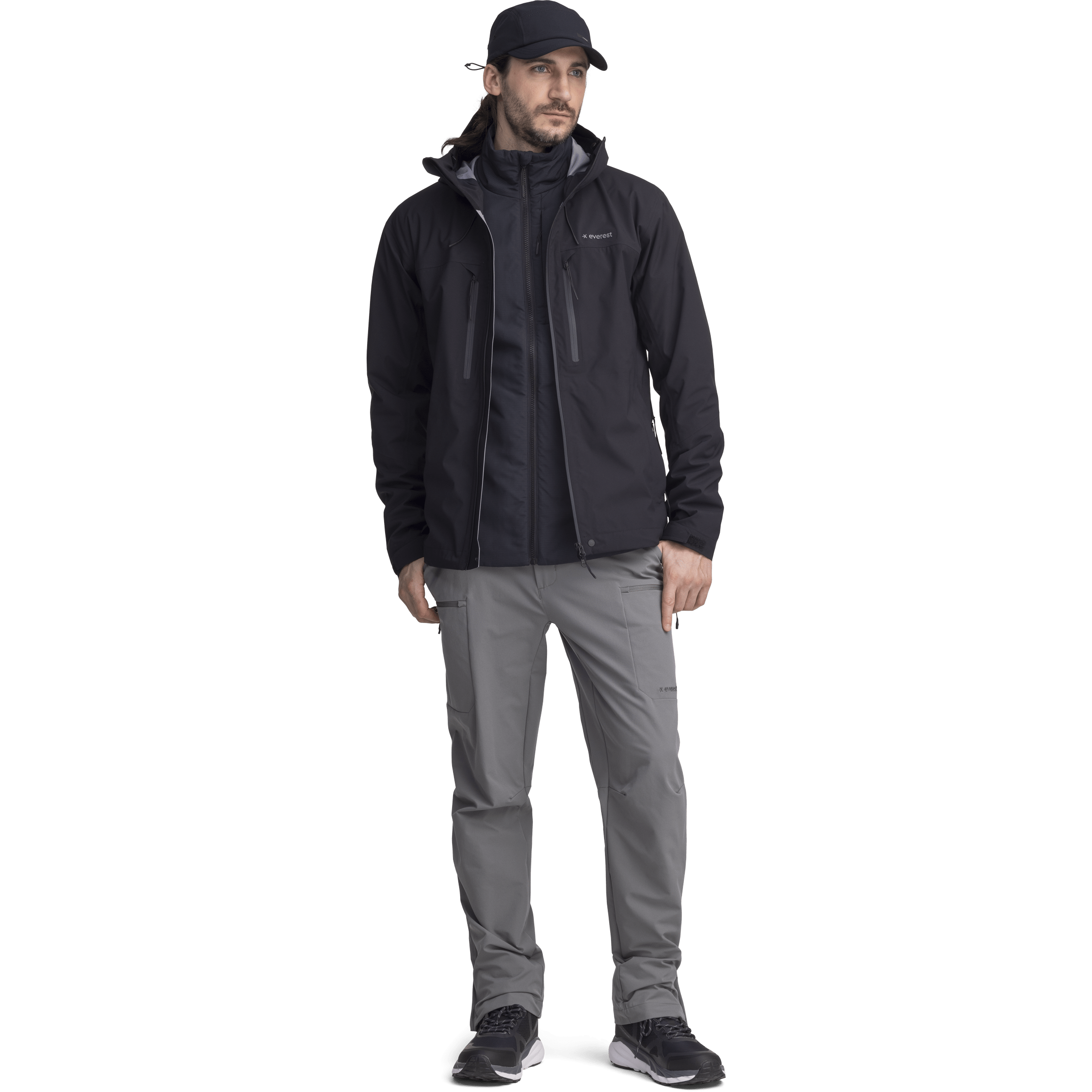 VENTURE 3L SHELL JACKE SCHWARZ Everest Shell Jacke