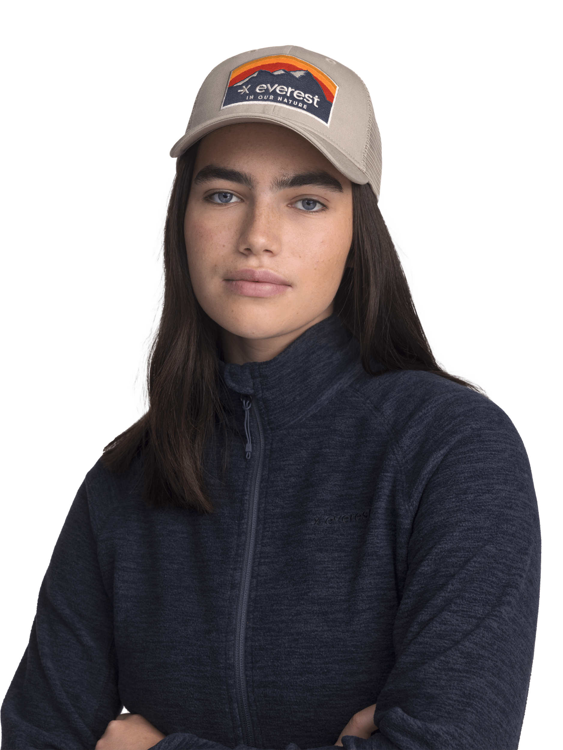 KURTKA Z POLARU NA SUWAK GRANAT MELANŻ Everest Druga Warstwa