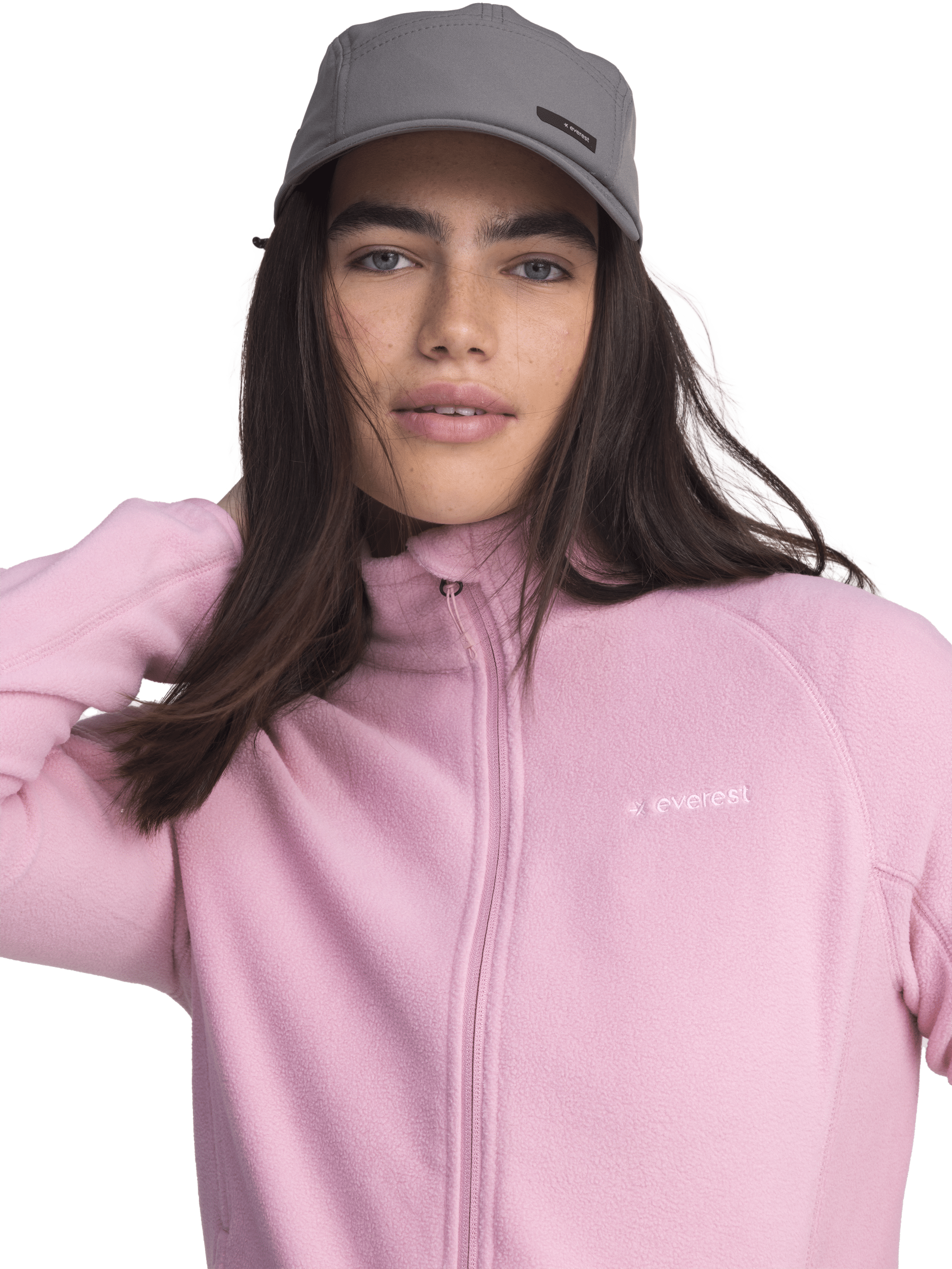 KURTKA Z POLARU NA SUWAK BLOSSOM PINK Everest Warstwa Druga