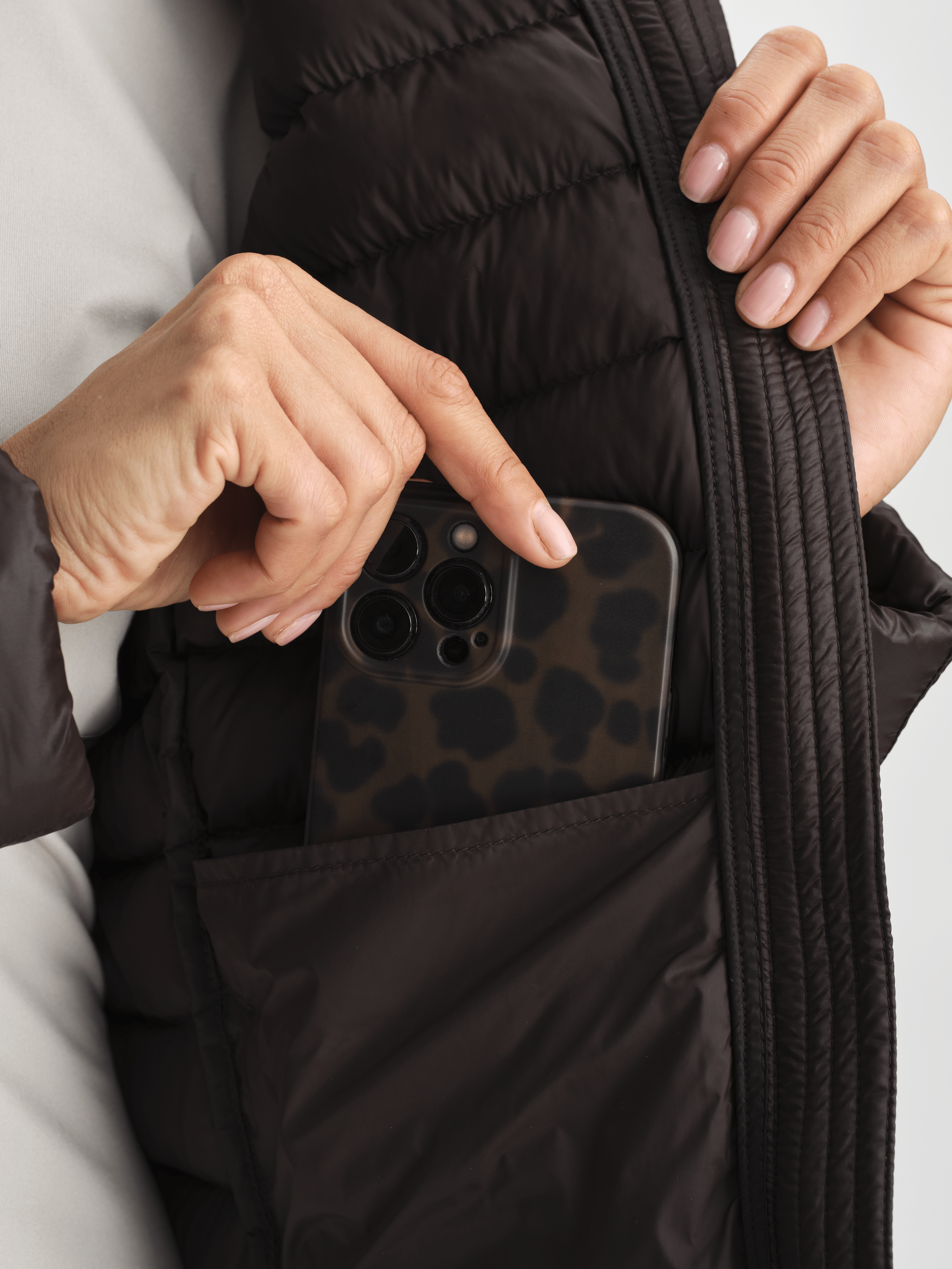 LINER HOOD JACKET CACO BROWN WOMEN Everest Liner Jacket