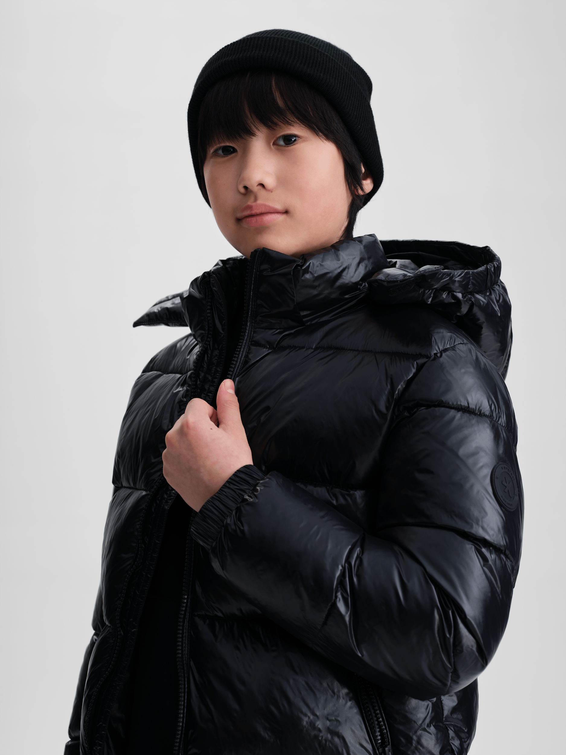 PRIEL JACKET BLACK SHINY JUNIOR Everest Padded Jacket