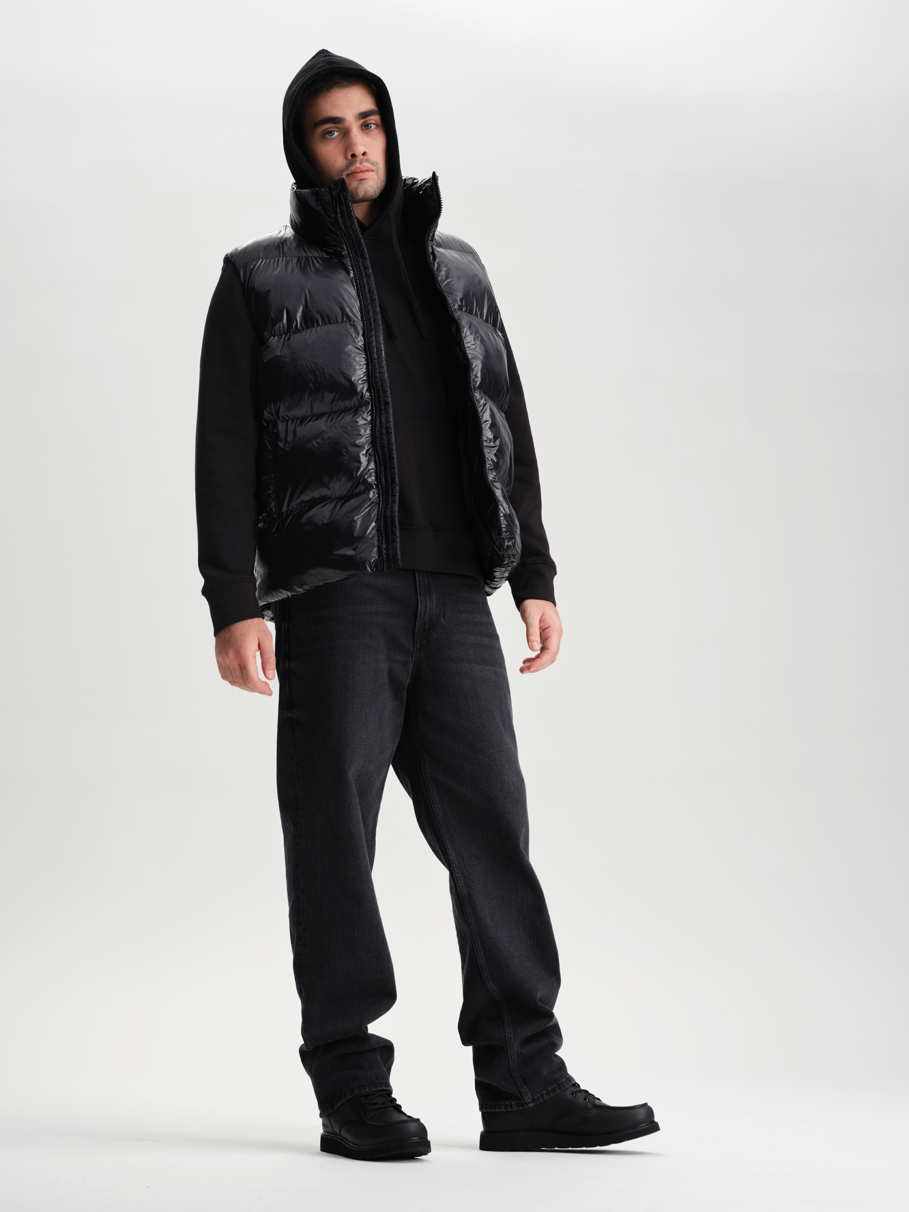 PRIEL KAMIZELKA CZARNA BŁYSZCZĄCA Everest Kamizelka