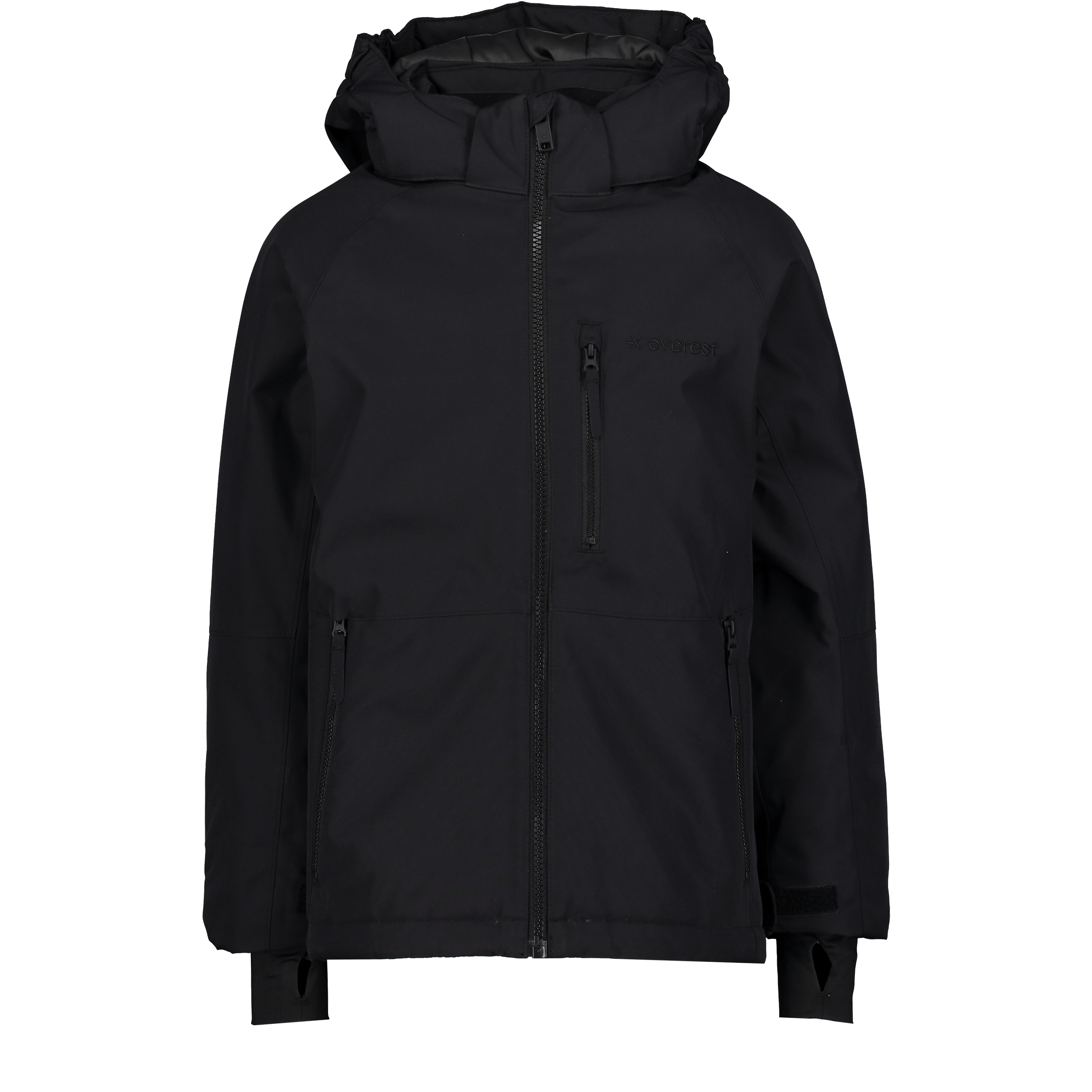 SNOW JACKET BLACK Everest Ski & Snowboard Jacket