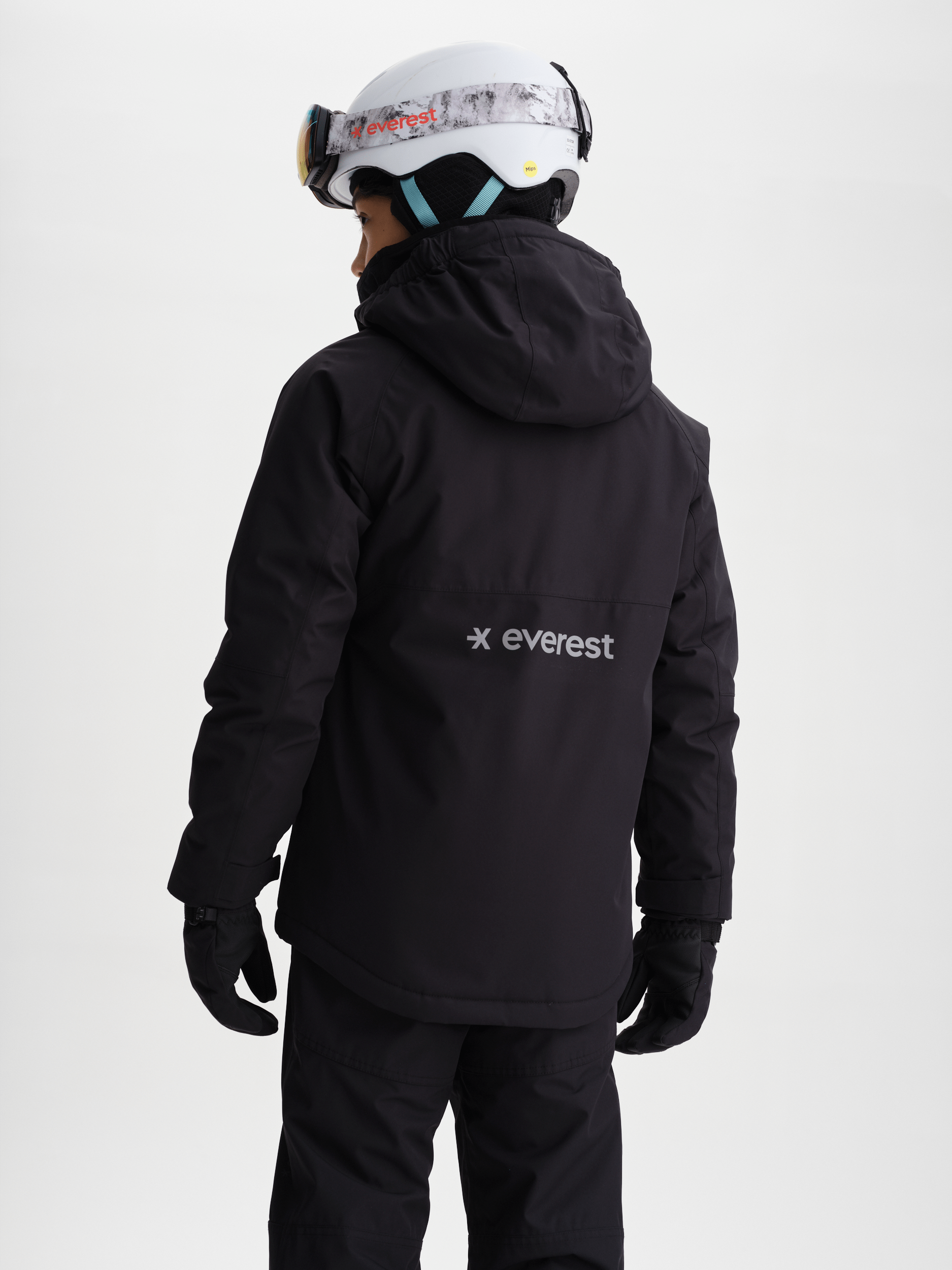 SNOW JACKET BLACK Everest Ski & Snowboard Jacket